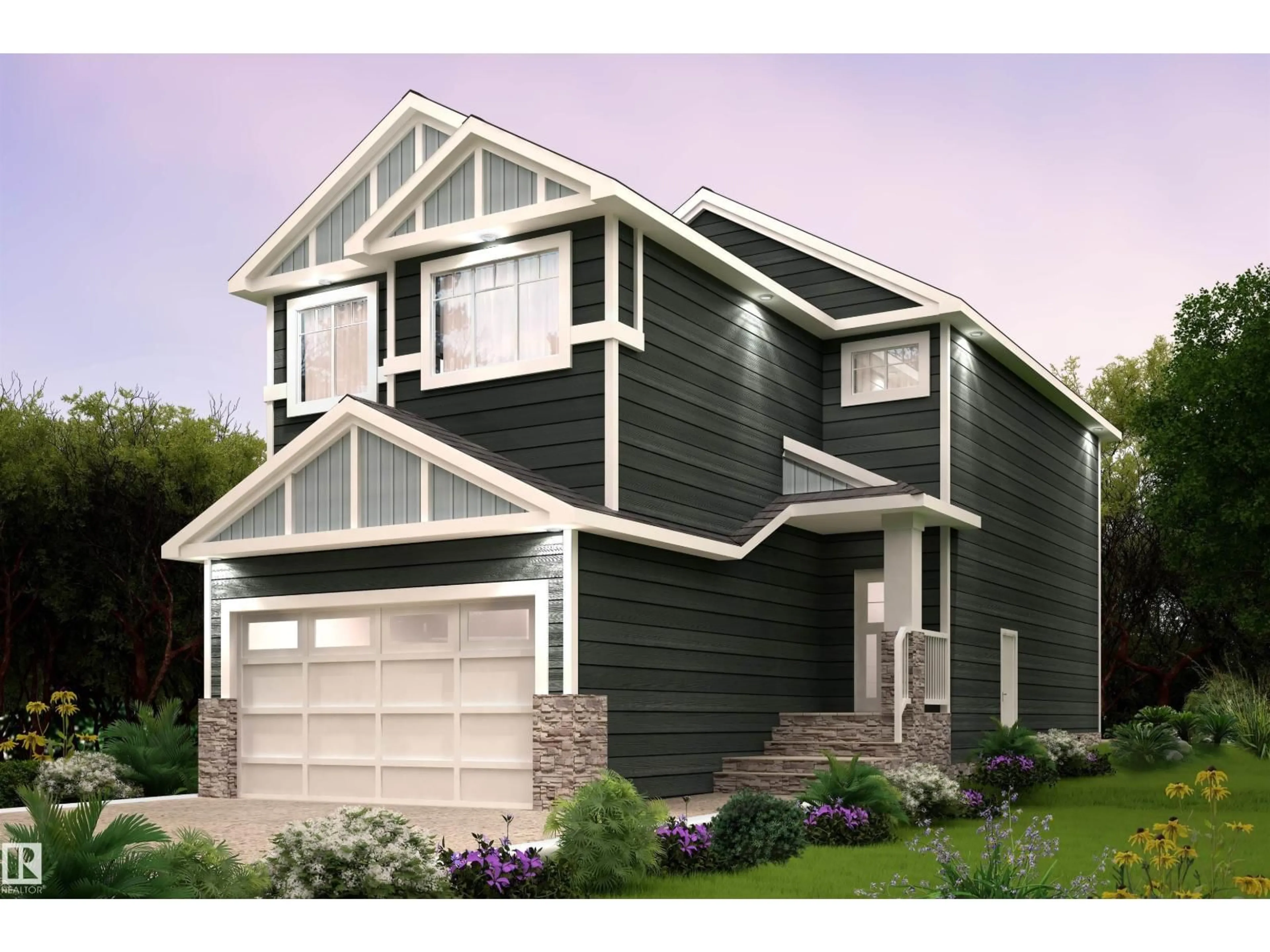 Home with vinyl exterior material, street for 11 GABLE CM, Spruce Grove Alberta T7X4E6