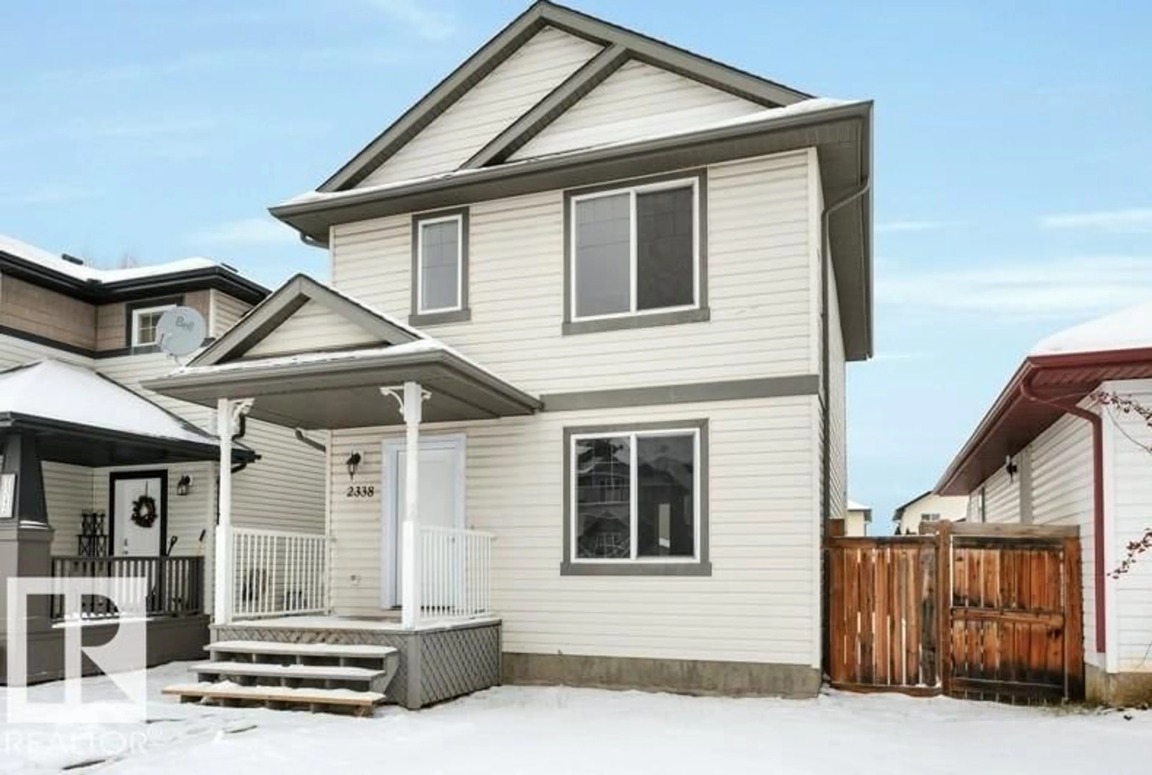 Home with vinyl exterior material, street for 2338 29A AV AV, Edmonton Alberta T6T2B1