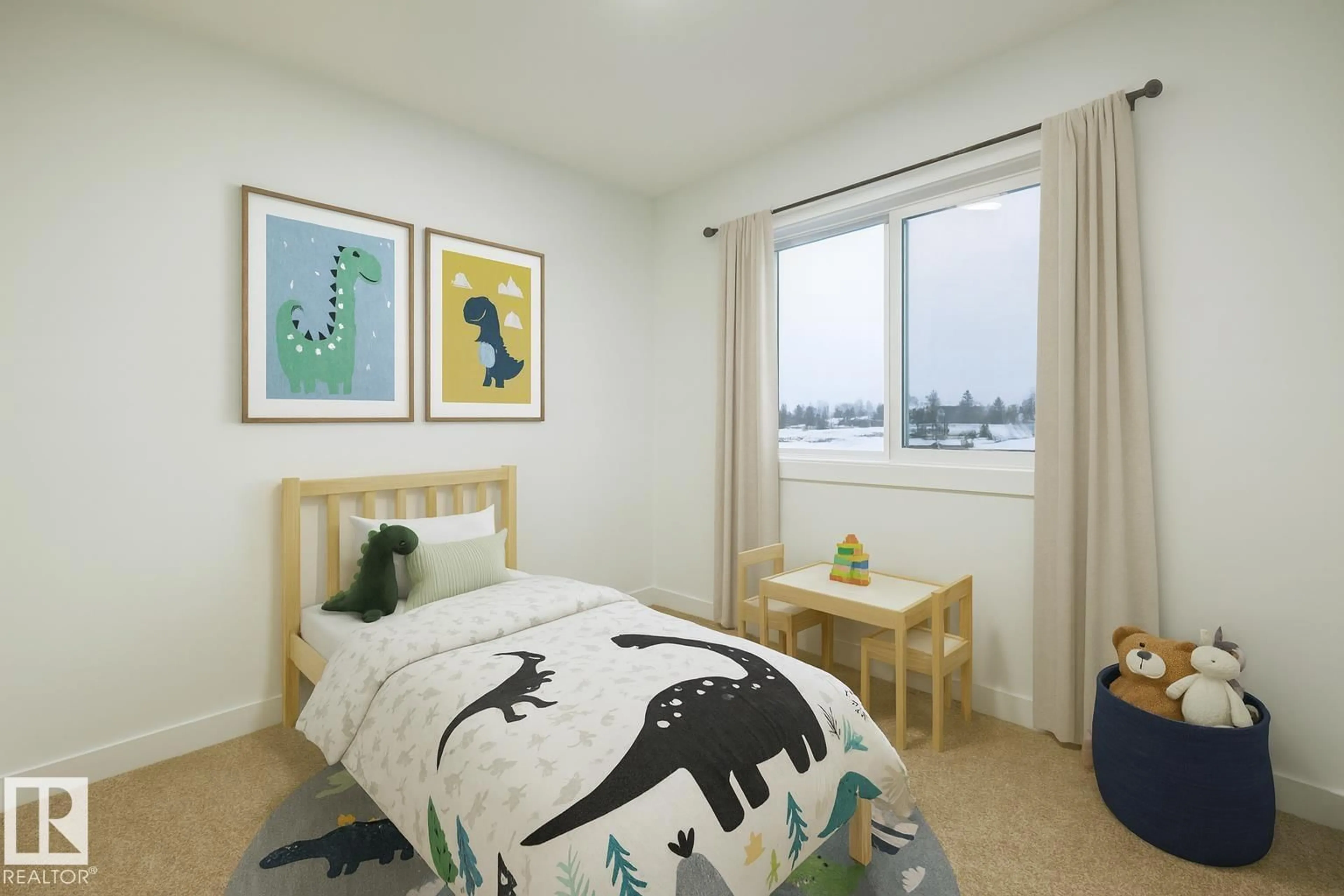 Bedroom with bed, unknown for SW - 1300 KESWICK DR, Edmonton Alberta T6W5P1