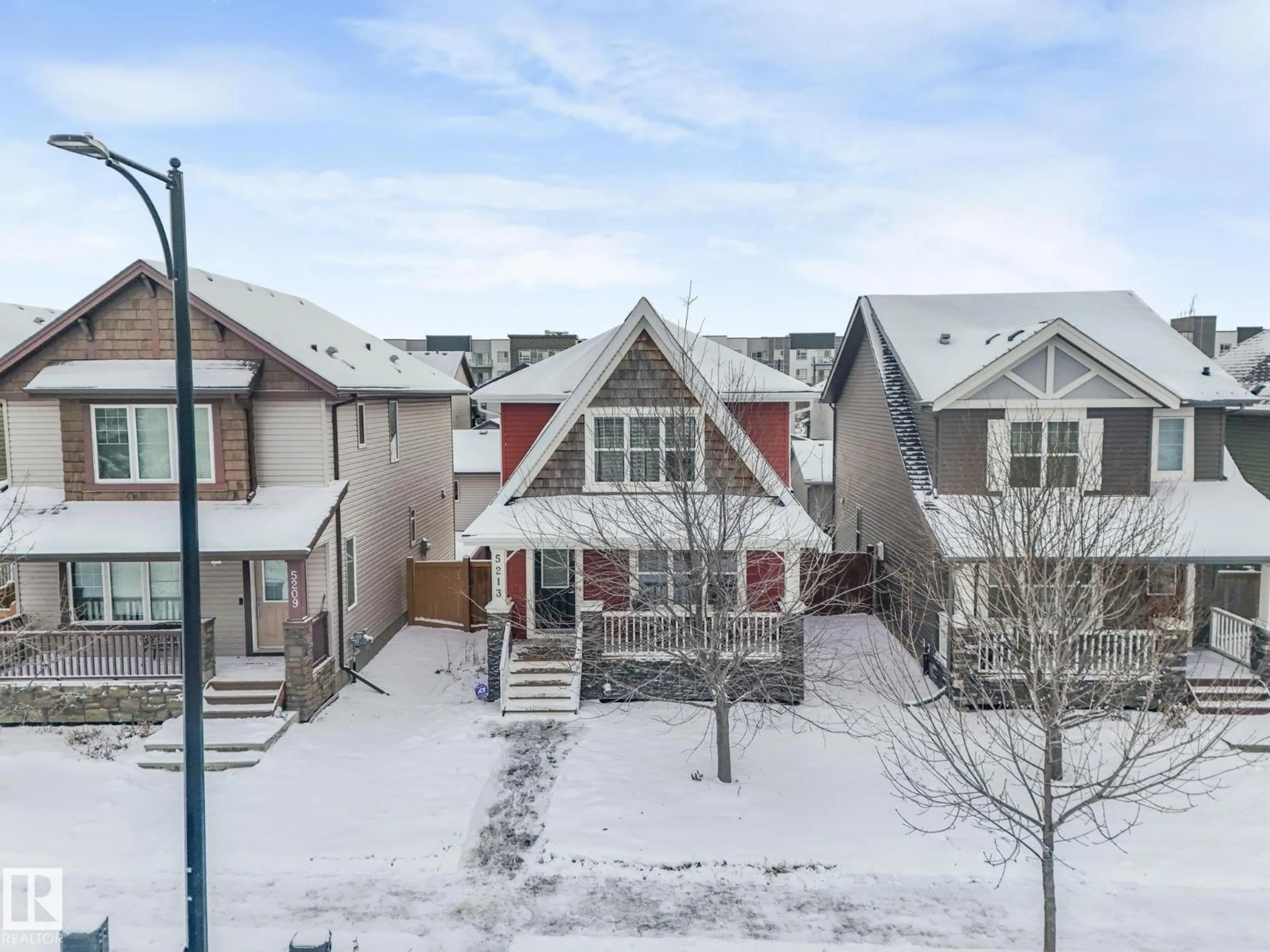 A pic from outside/outdoor area/front of a property/back of a property/a pic from drone, street for SW - 5213 2A AV, Edmonton Alberta T6X0R3