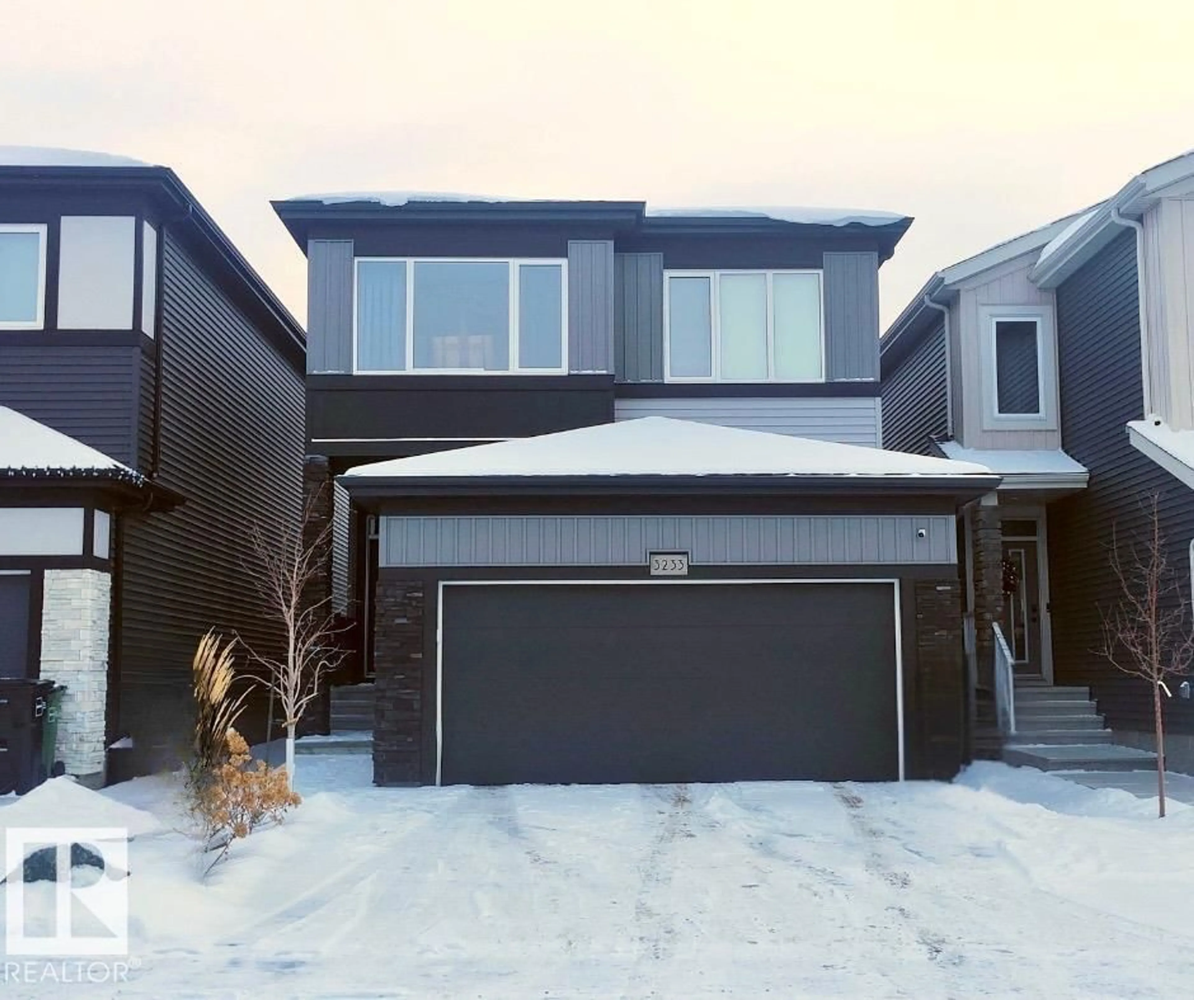 Home with vinyl exterior material, street for 3233 KULAY WY, Edmonton Alberta T6W5B5