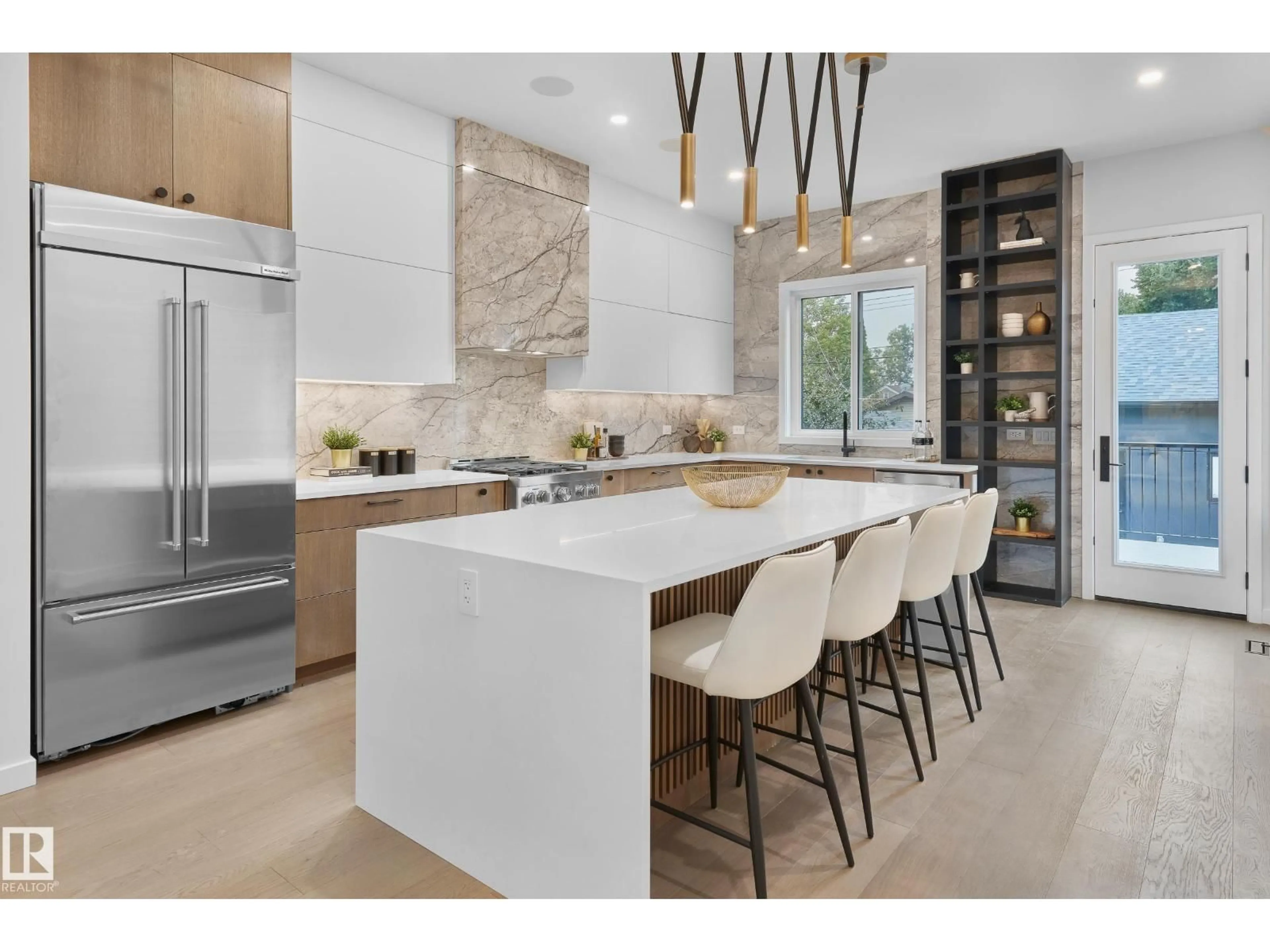 Contemporary kitchen, ceramic/tile floor for 8318 120 ST, Edmonton Alberta T6G1X2