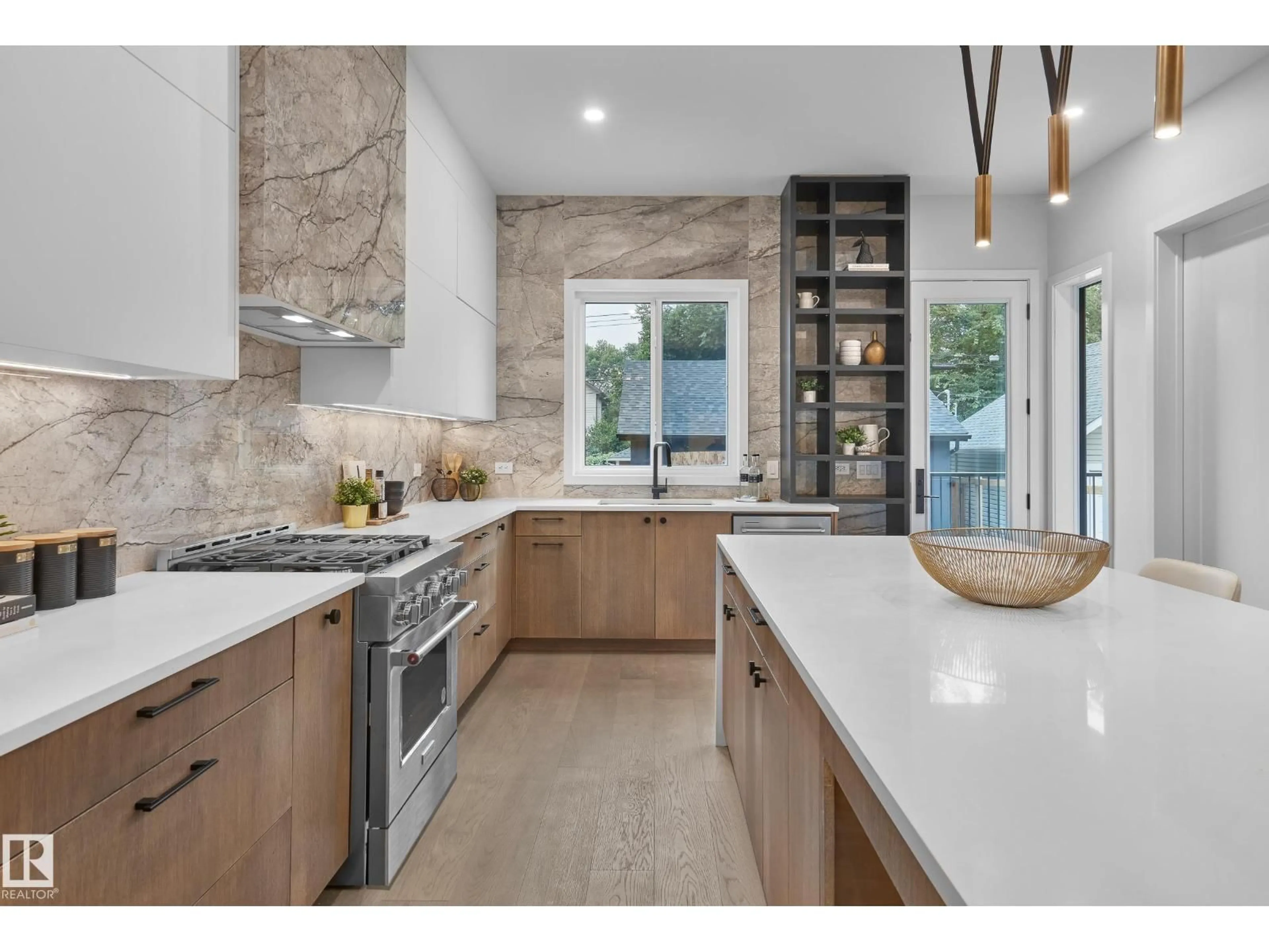 Contemporary kitchen, ceramic/tile floor for 8318 120 ST, Edmonton Alberta T6G1X2