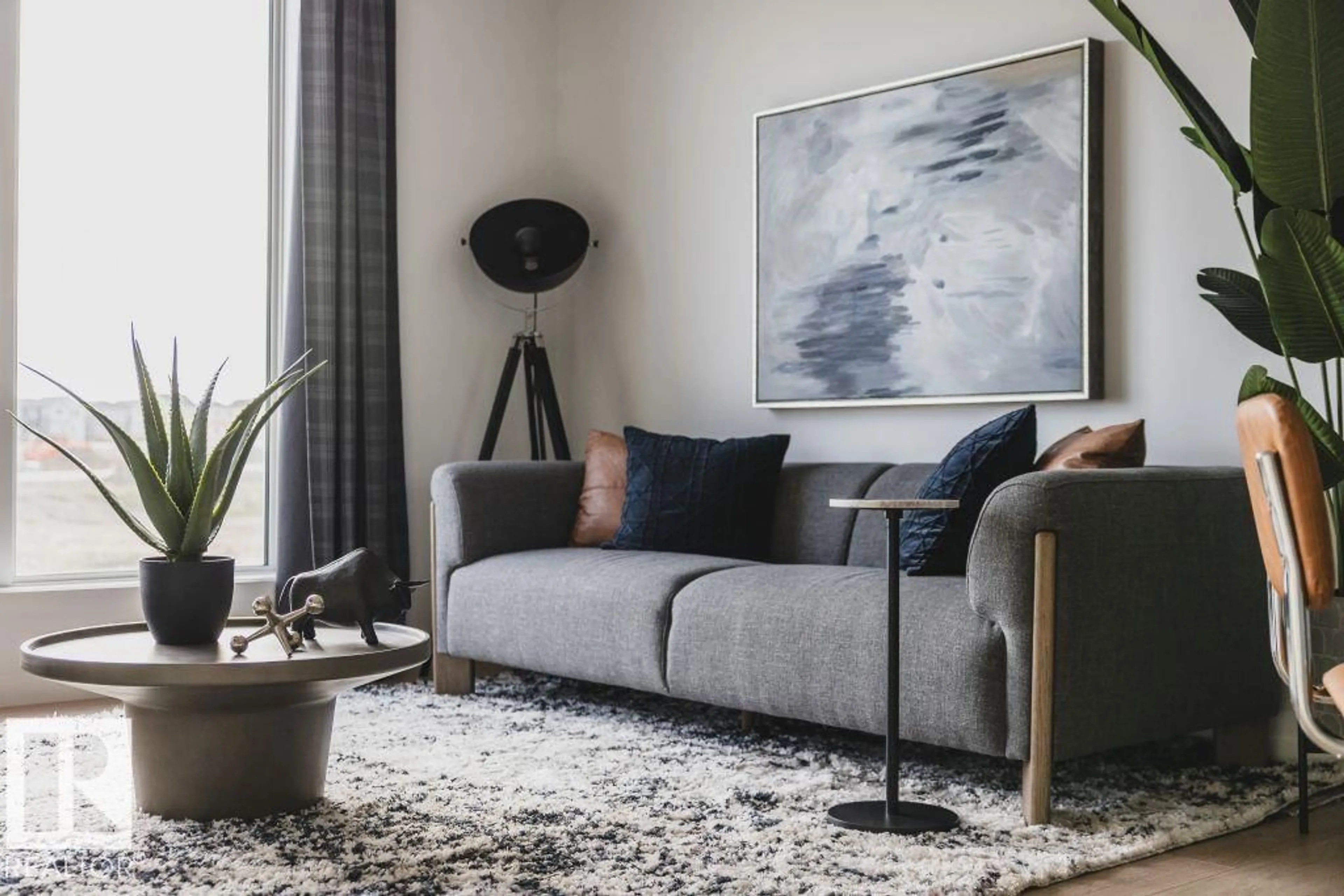 Living room with furniture, carpet floor for 114 WESTWIND DR, Spruce Grove Alberta T7X4E5