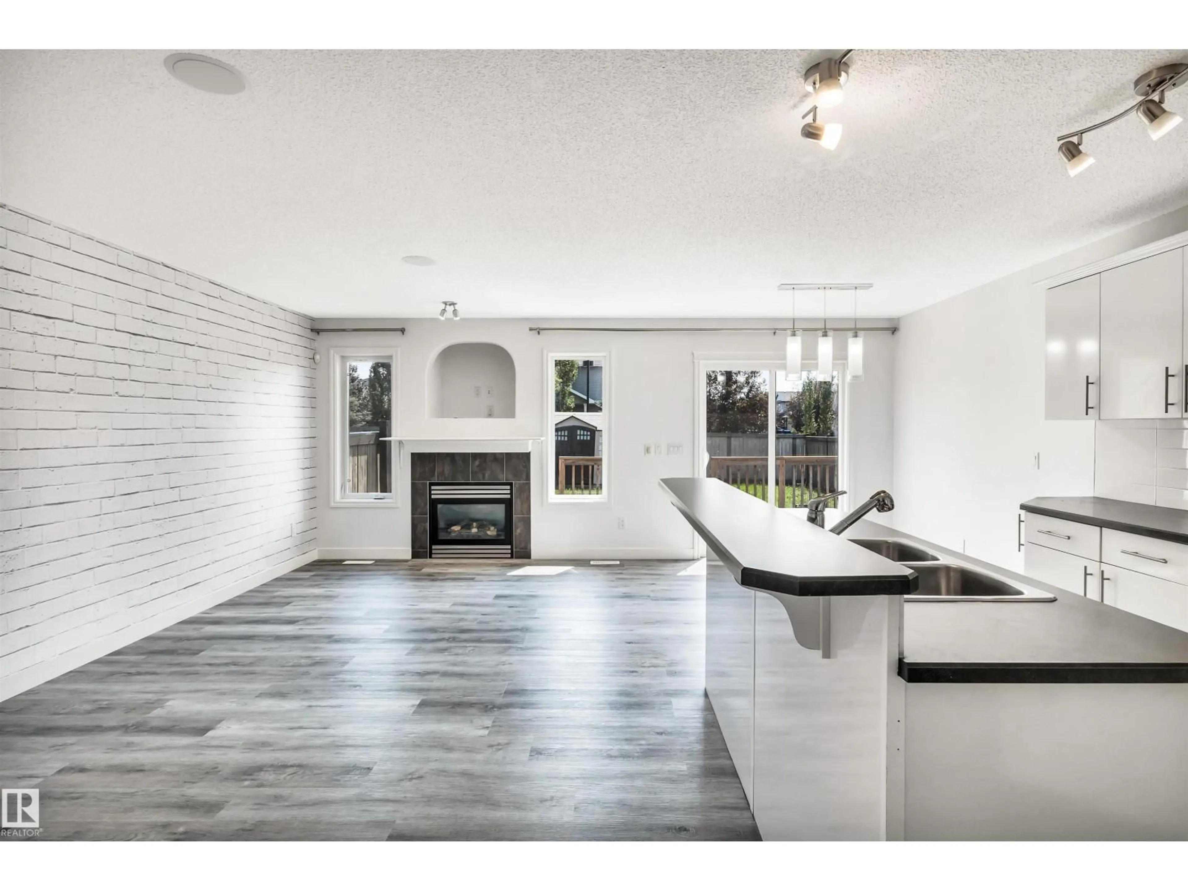 Open concept kitchen, ceramic/tile floor for 17129 7A AV SW, Edmonton Alberta T6W0M5