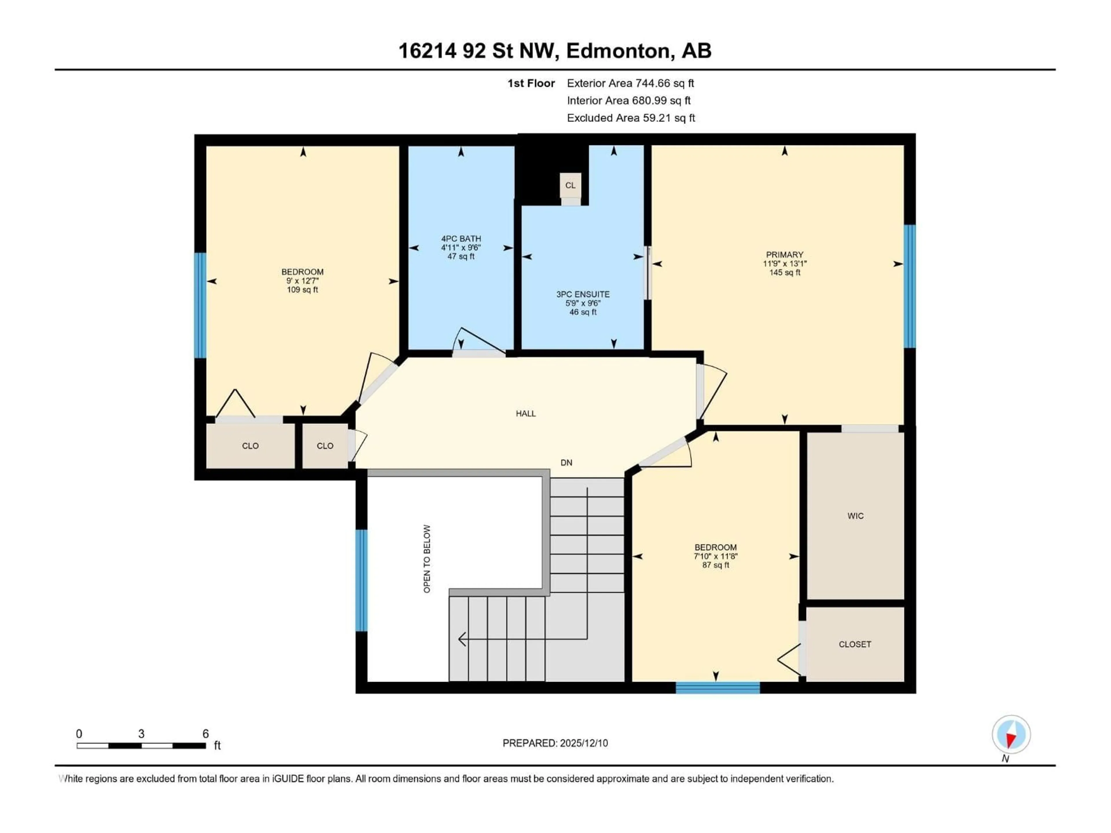 Floor plan for 16214 92 ST, Edmonton Alberta T5Z3N1