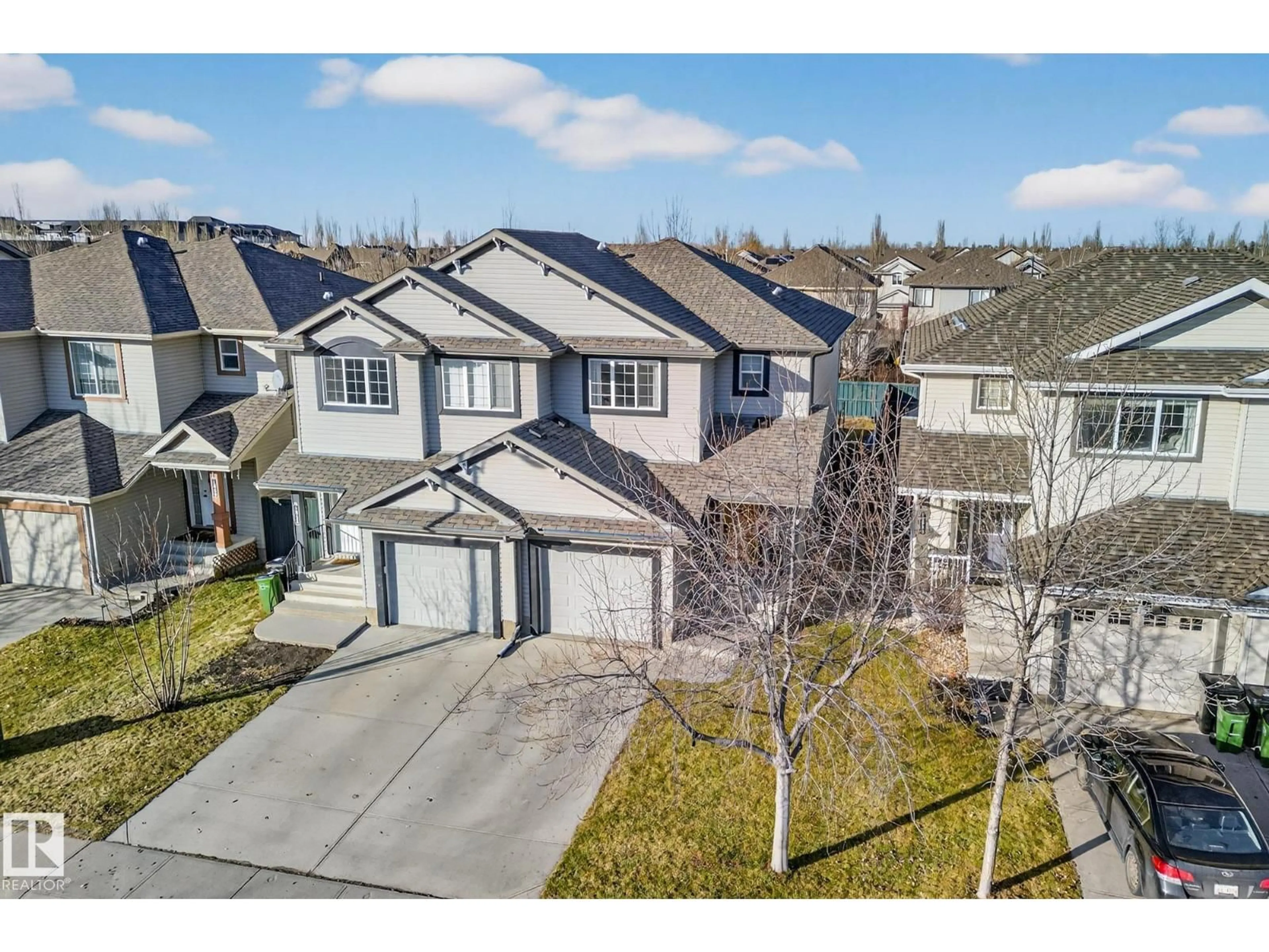 A pic from outside/outdoor area/front of a property/back of a property/a pic from drone, street for SW - 1954 119A ST, Edmonton Alberta T6W0E2