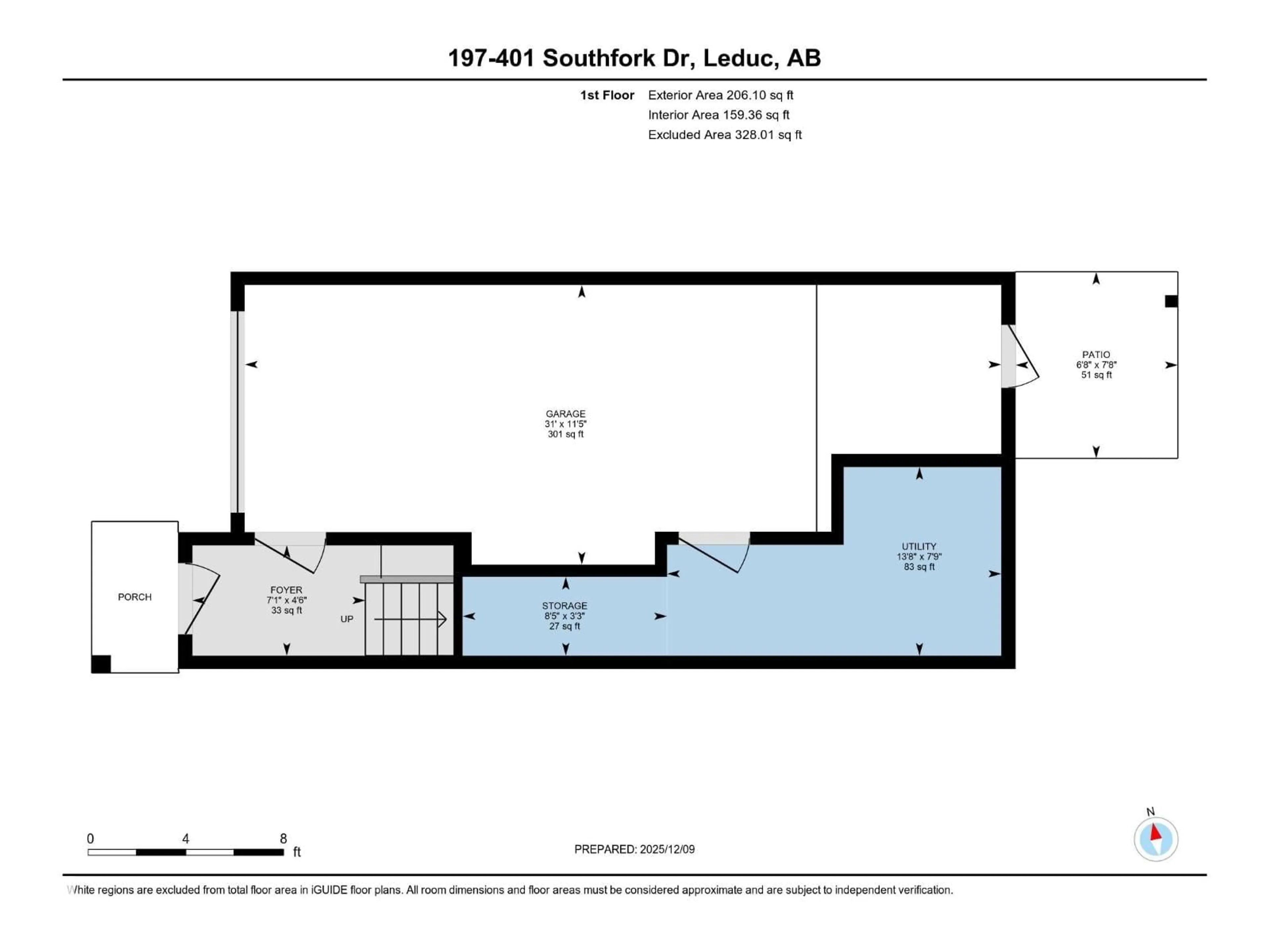 Floor plan for 197 - 401 SOUTHFORK DR, Leduc Alberta T9E9X1