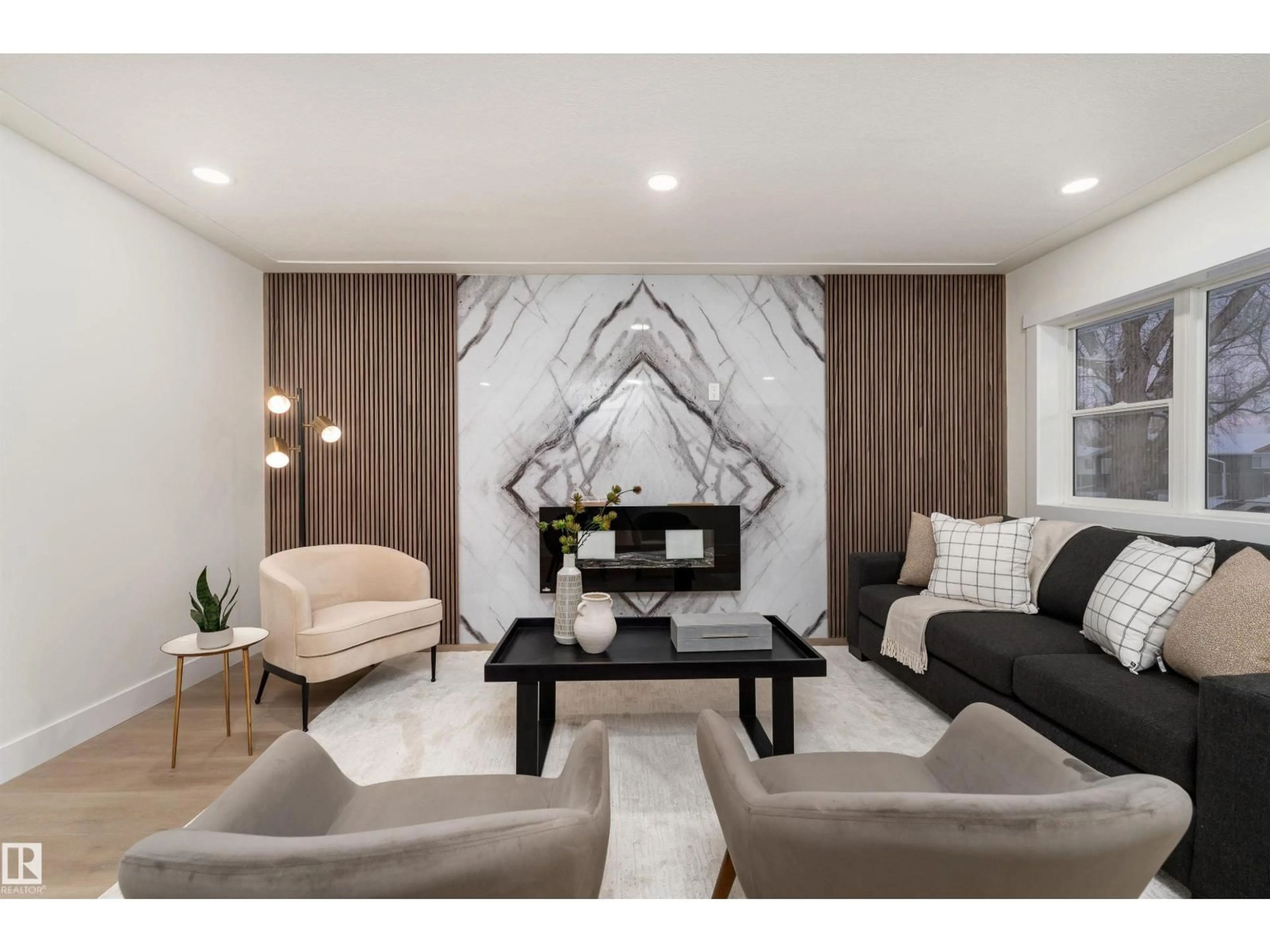 Living room with furniture, unknown for NW - 12220 51 ST, Edmonton Alberta T5W3H2