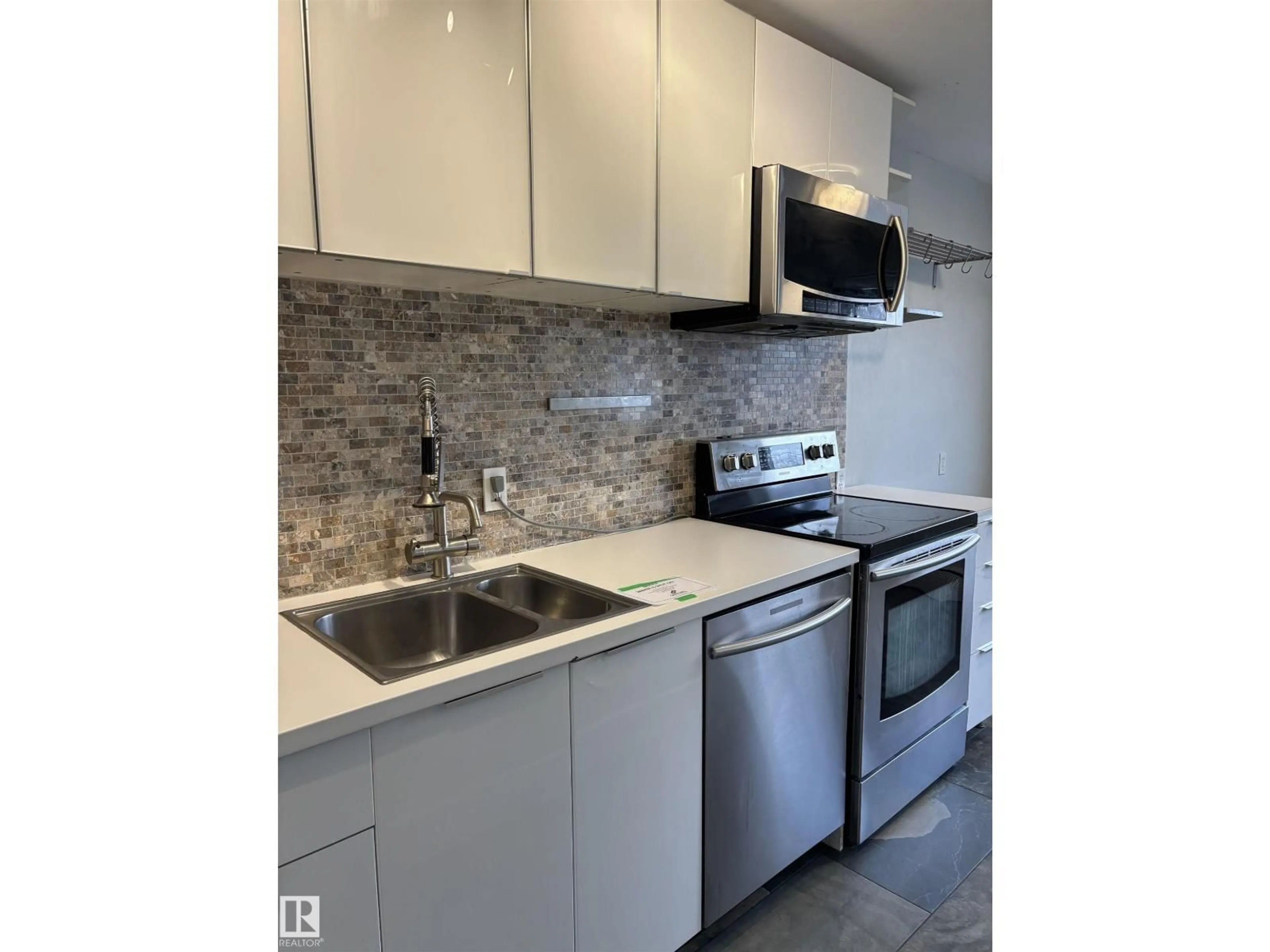 Standard kitchen, ceramic/tile floor for #24 - 8406 104 ST, Edmonton Alberta T6E4G2