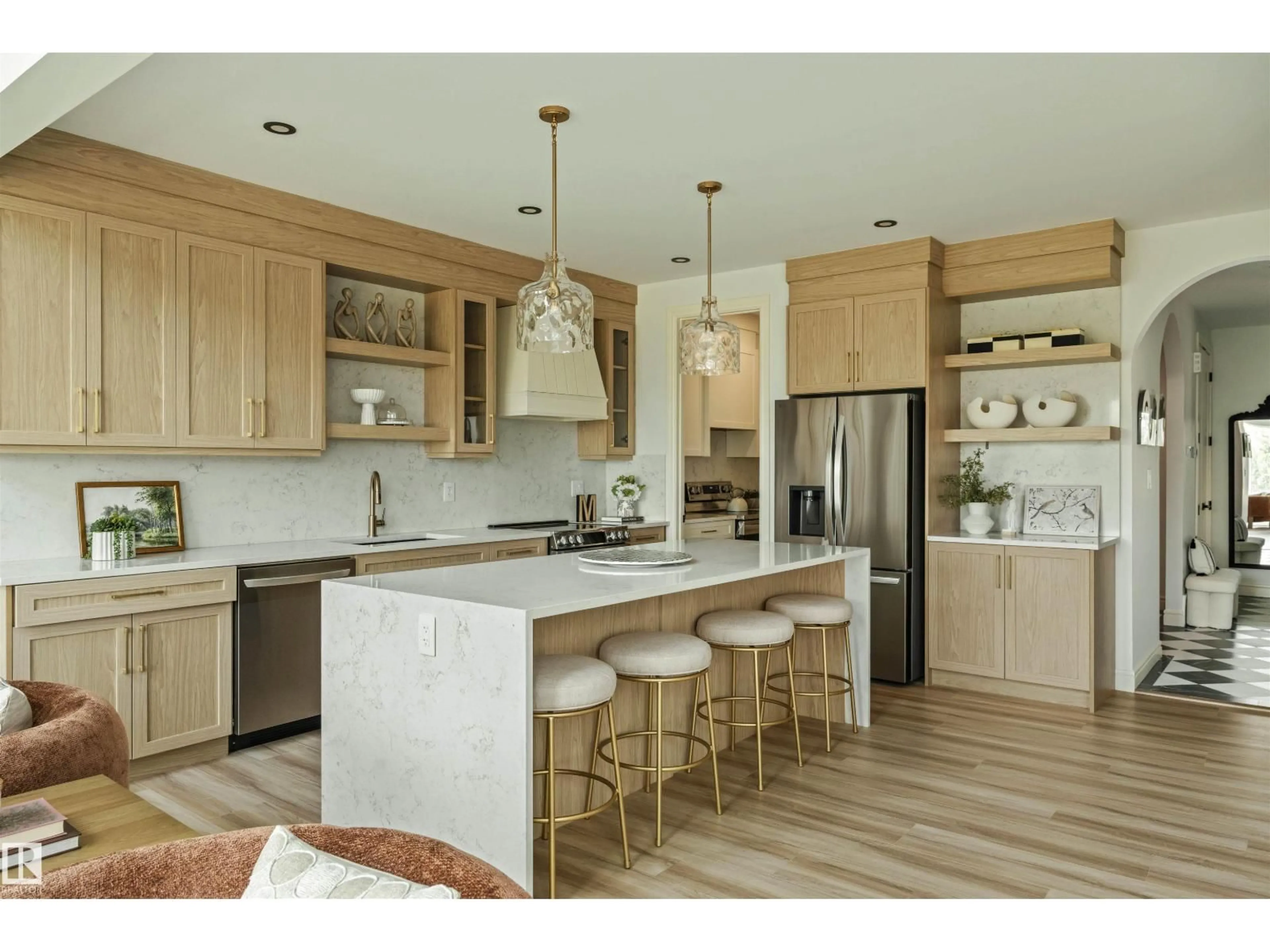 Open concept kitchen, unknown for 3304 CHICKADEE DR, Edmonton Alberta T5V1R5