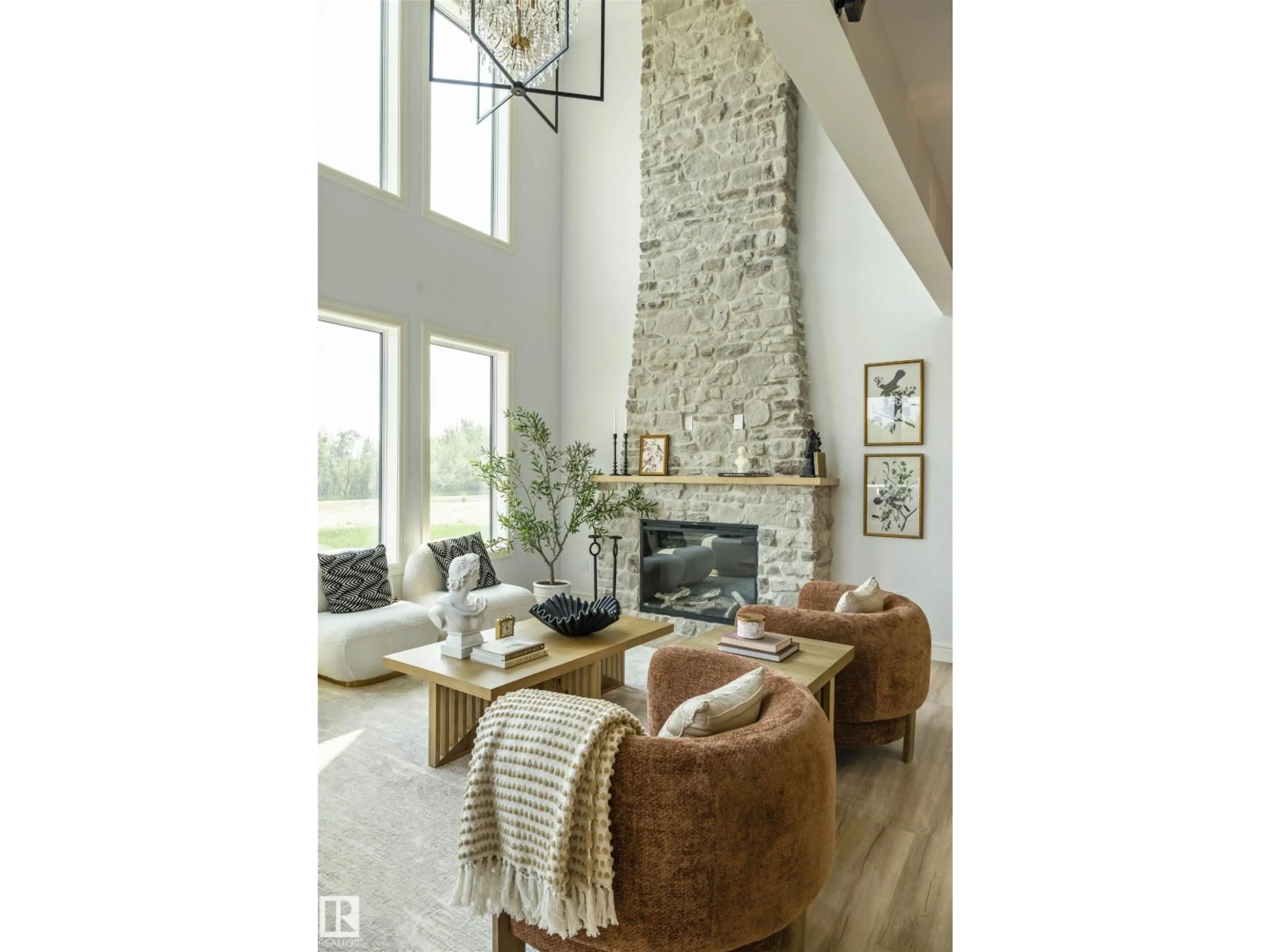 Living room with furniture, unknown for 3304 CHICKADEE DR, Edmonton Alberta T5V1R5