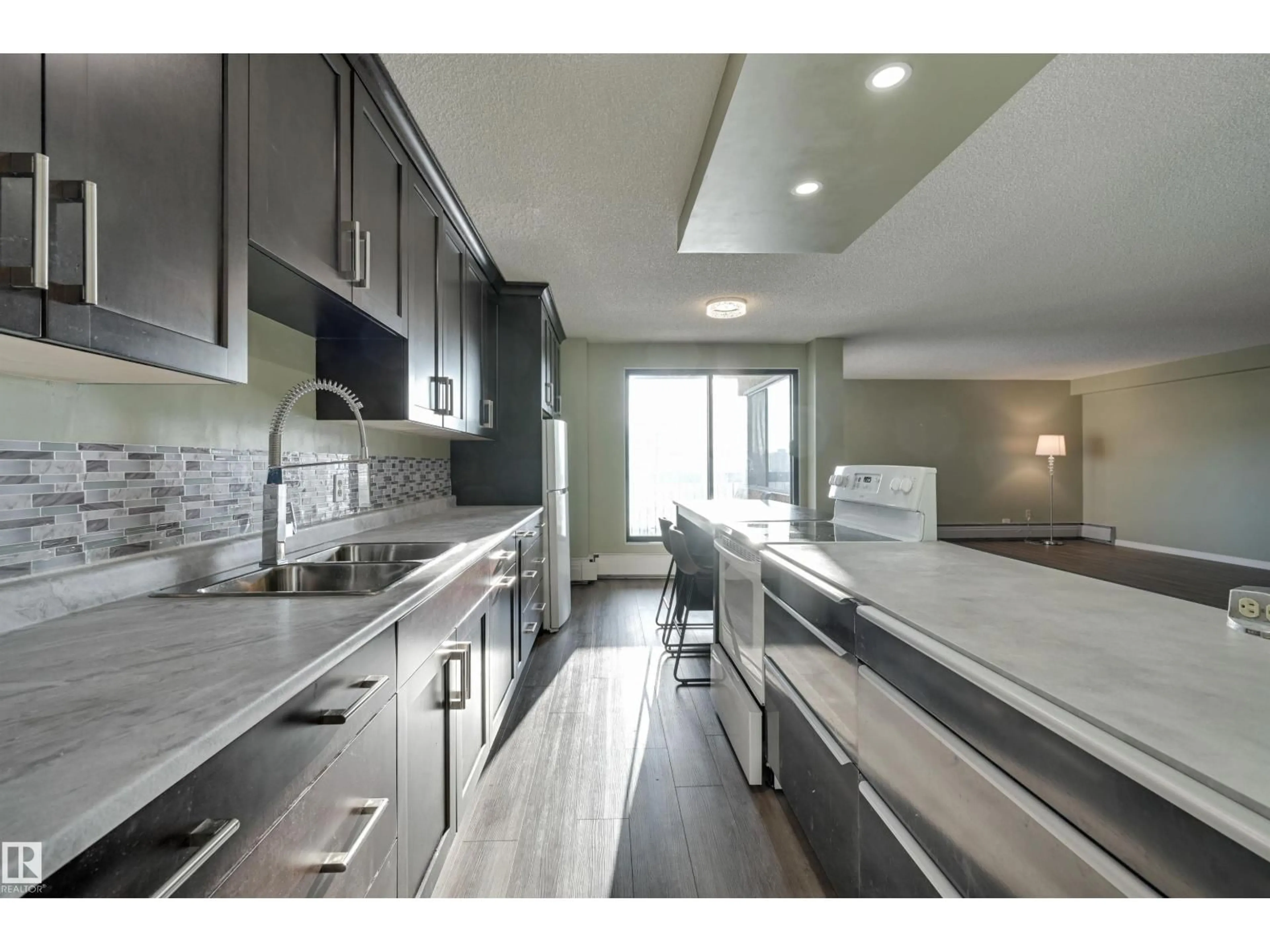 Open concept kitchen, unknown for 1003 - 10155 114 ST, Edmonton Alberta T5K1R8