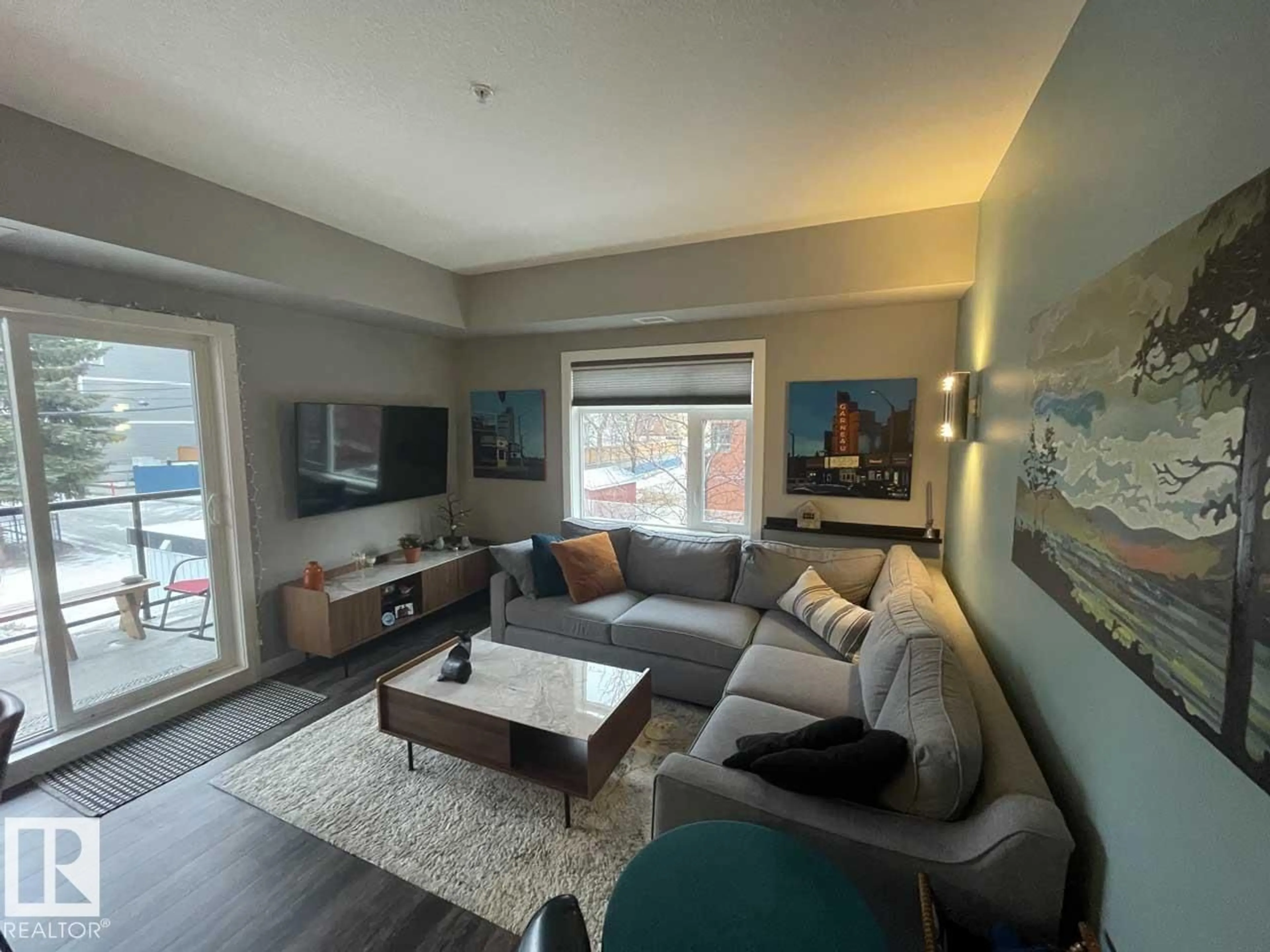 Living room with furniture, unknown for 200 - 8525 91 ST, Edmonton Alberta T6C3N1