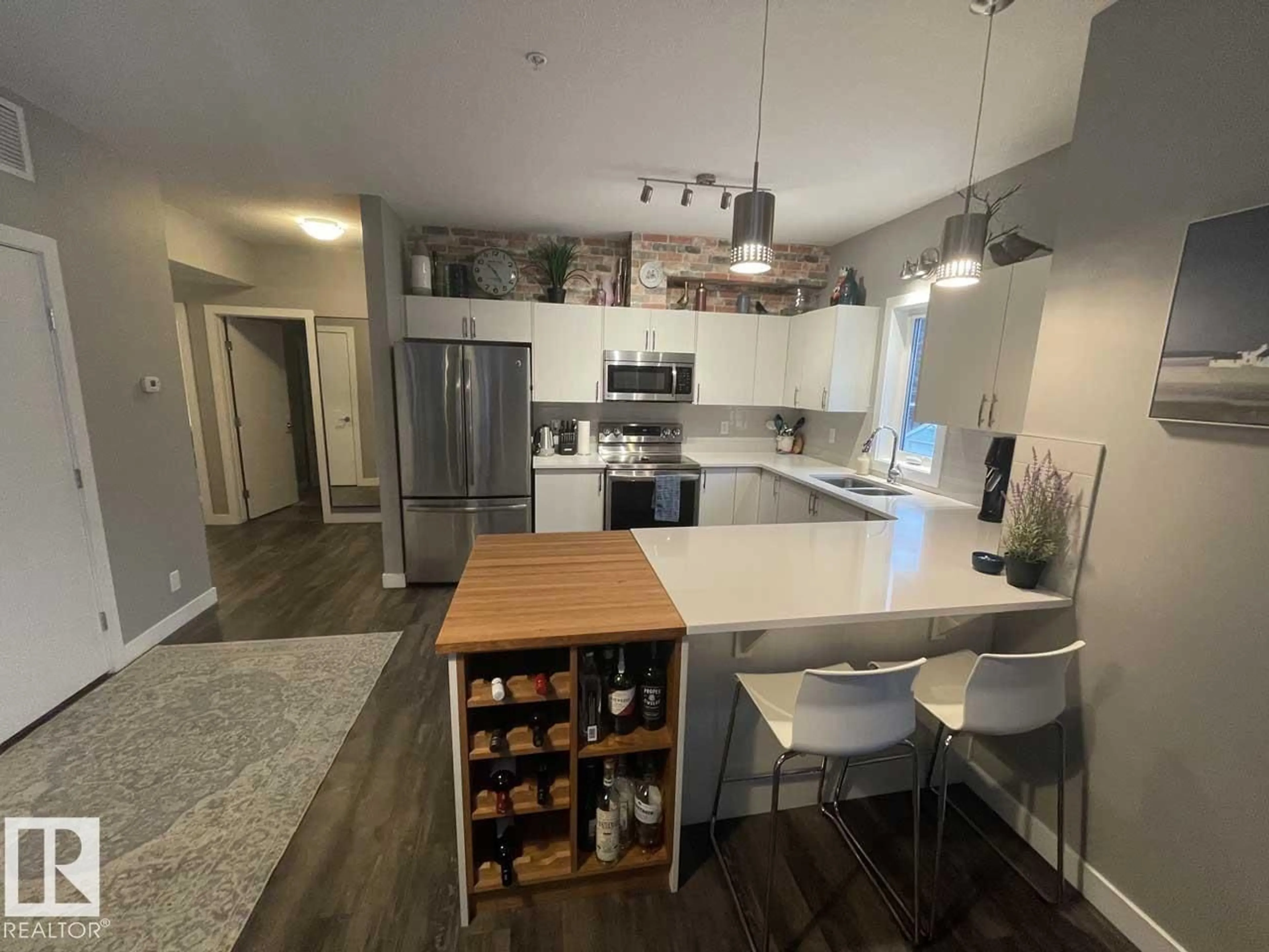Open concept kitchen, unknown for 200 - 8525 91 ST, Edmonton Alberta T6C3N1