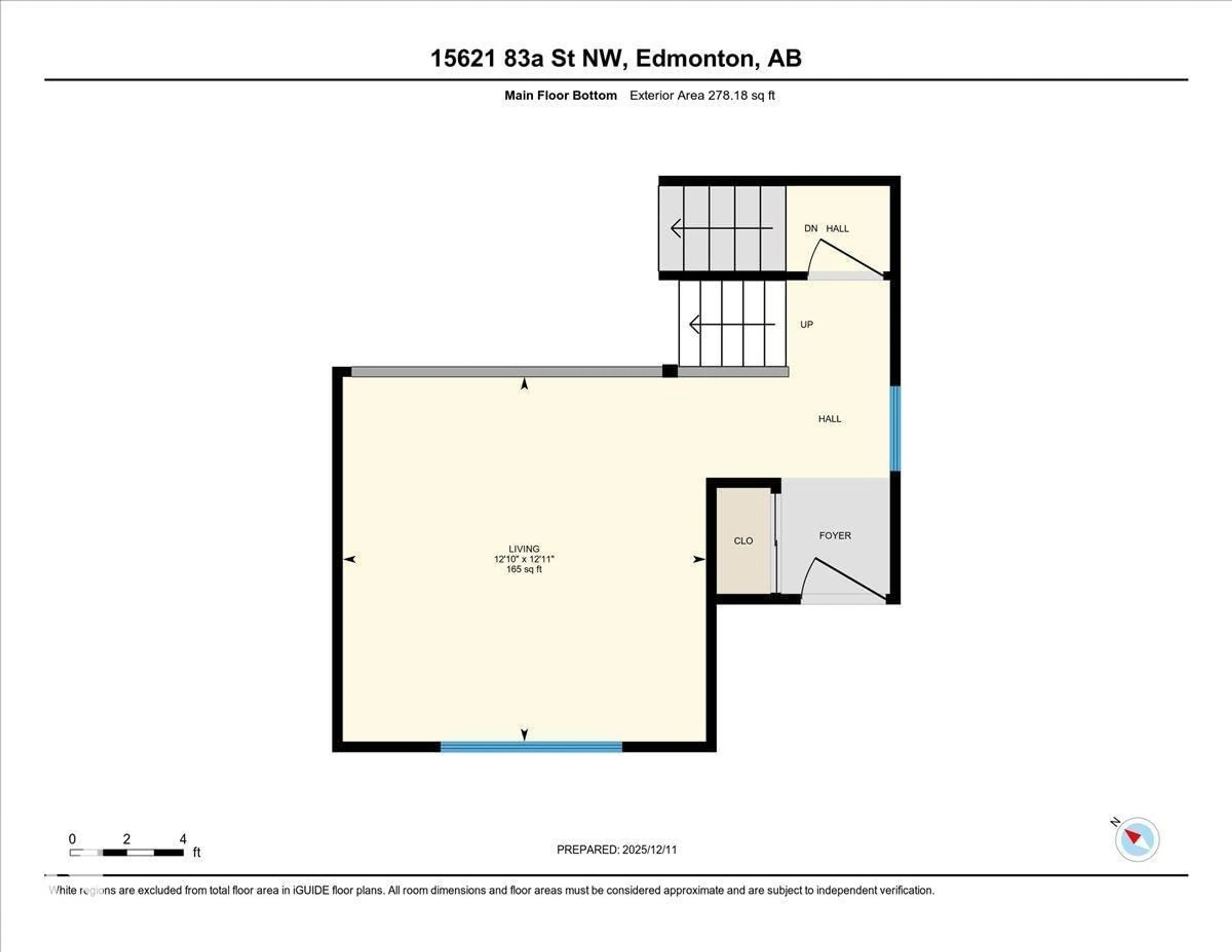 Floor plan for NW - 15621 83A ST, Edmonton Alberta T5Z2R6