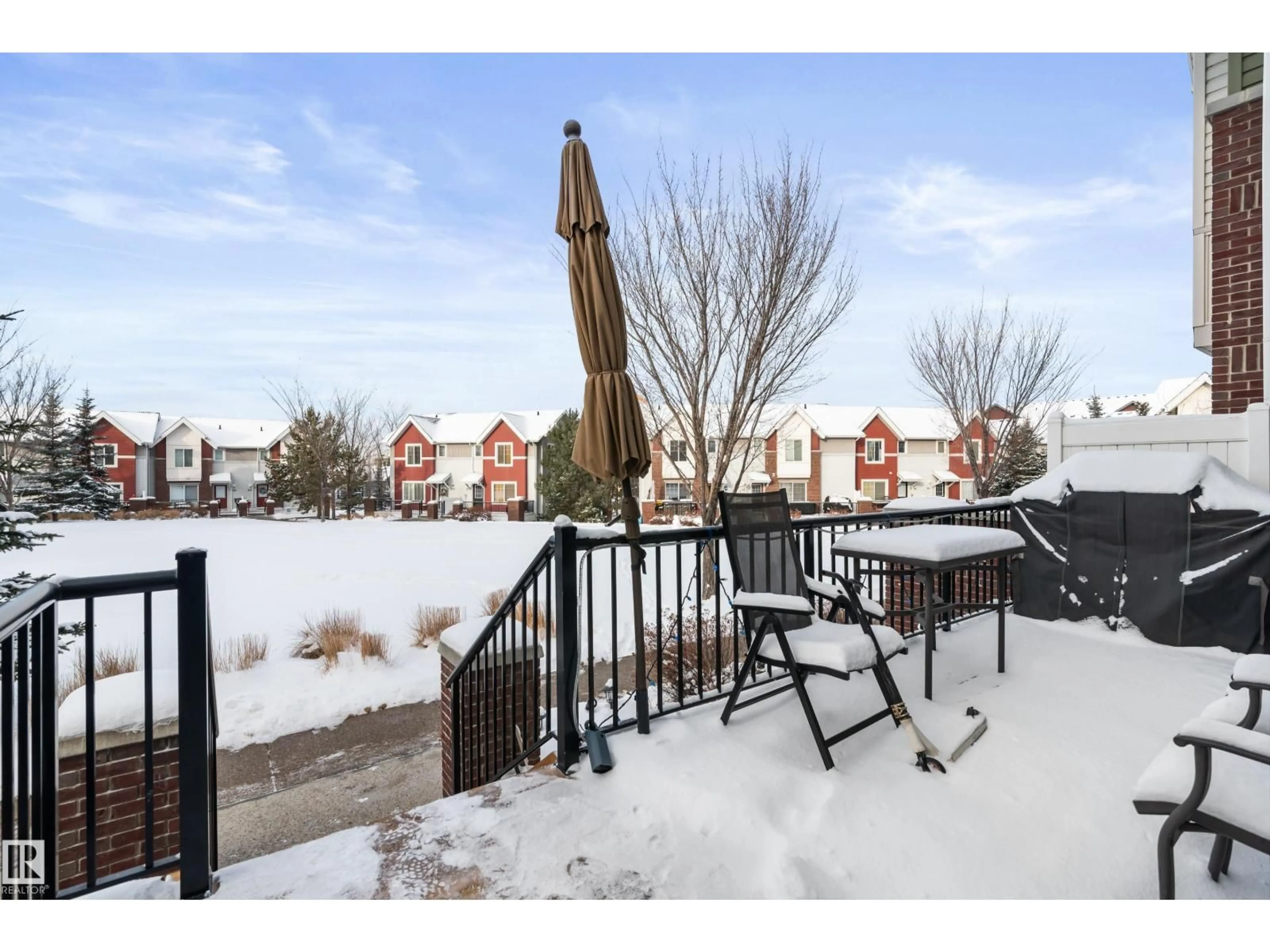 Patio, water/lake/river/ocean view for 64 2336 ASPEN TR, Sherwood Park Alberta T8H1J1
