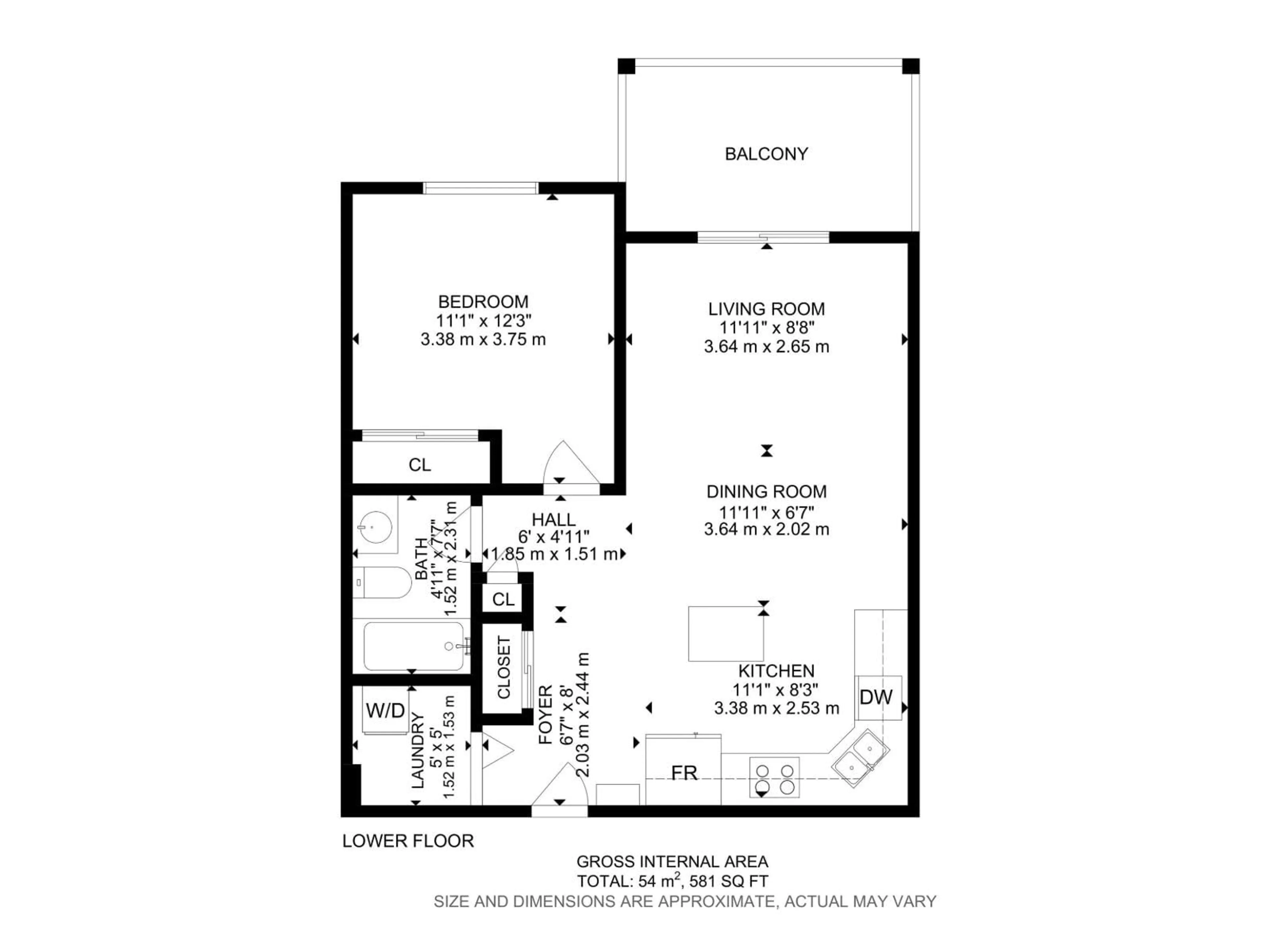 Floor plan for 309 - 219 CLAREVIEW STATION DR, Edmonton Alberta T5Y0C5