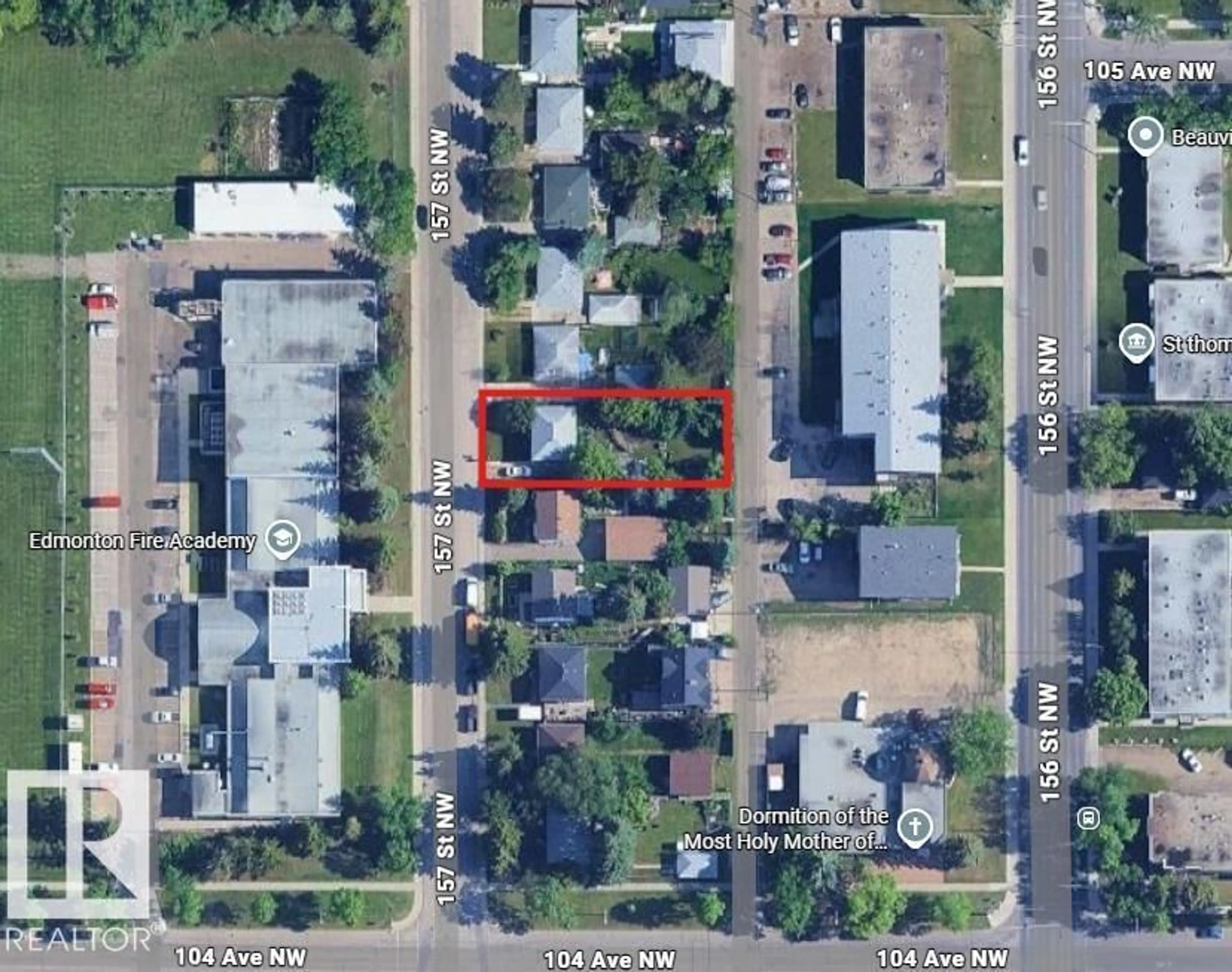 A pic from outside/outdoor area/front of a property/back of a property/a pic from drone, street for NW - 10431 157 ST, Edmonton Alberta T5P2V6