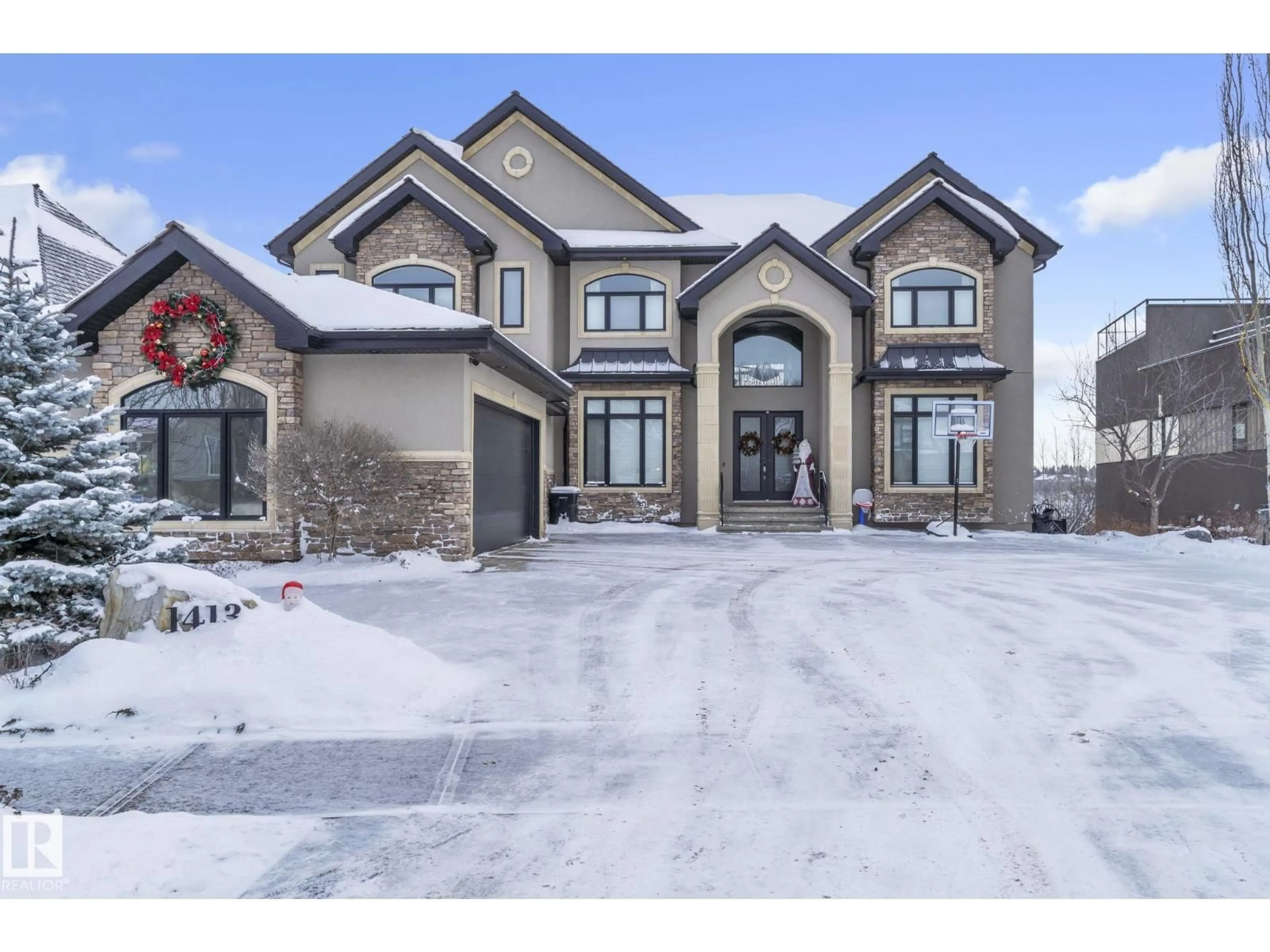 Home with brick exterior material, street for 1413 WOODWARD CR, Edmonton Alberta T6M0A3