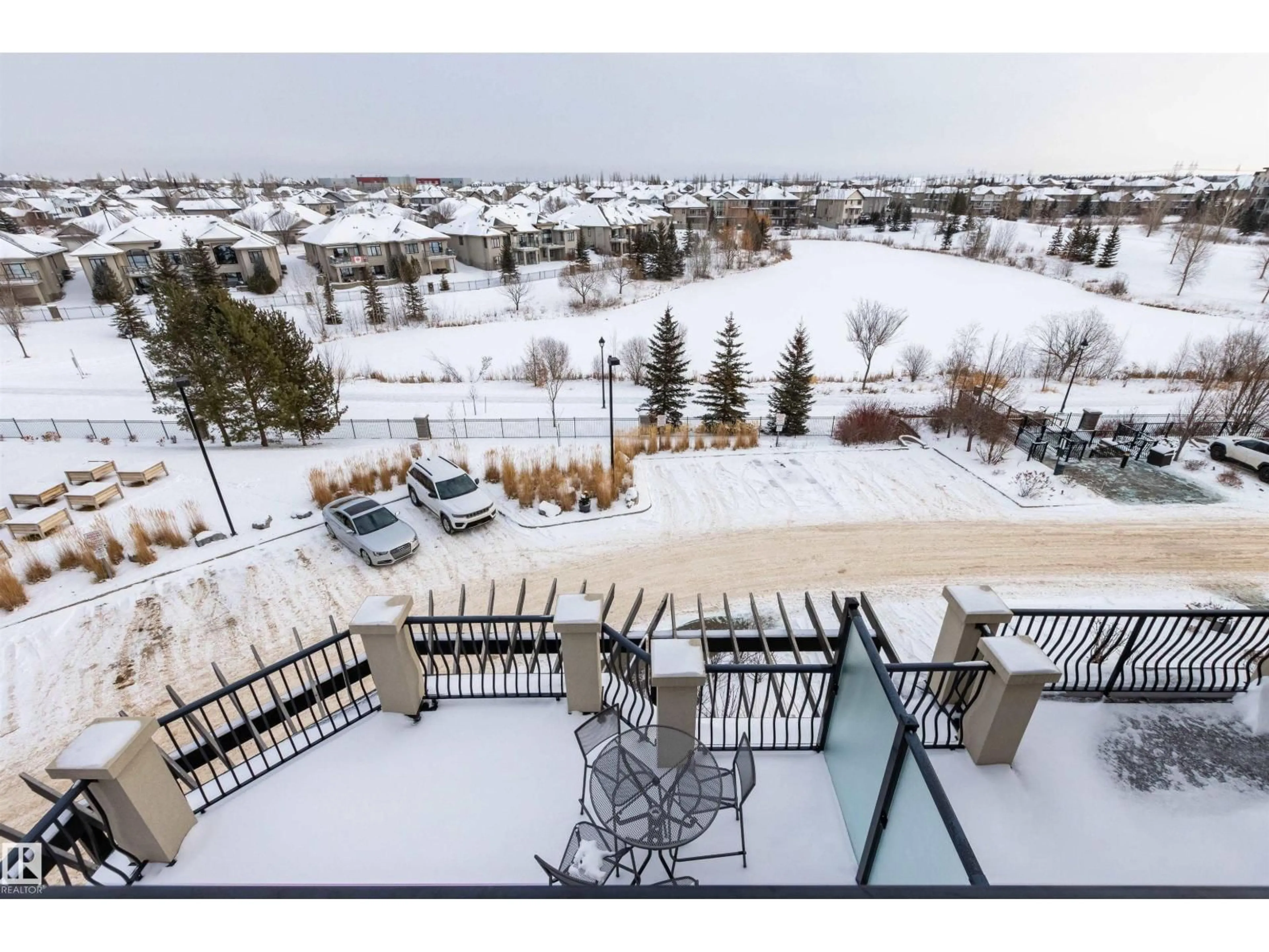 A pic from outside/outdoor area/front of a property/back of a property/a pic from drone, unknown for 6083 - 425 MAYNARD WY, Edmonton Alberta T6R0S5