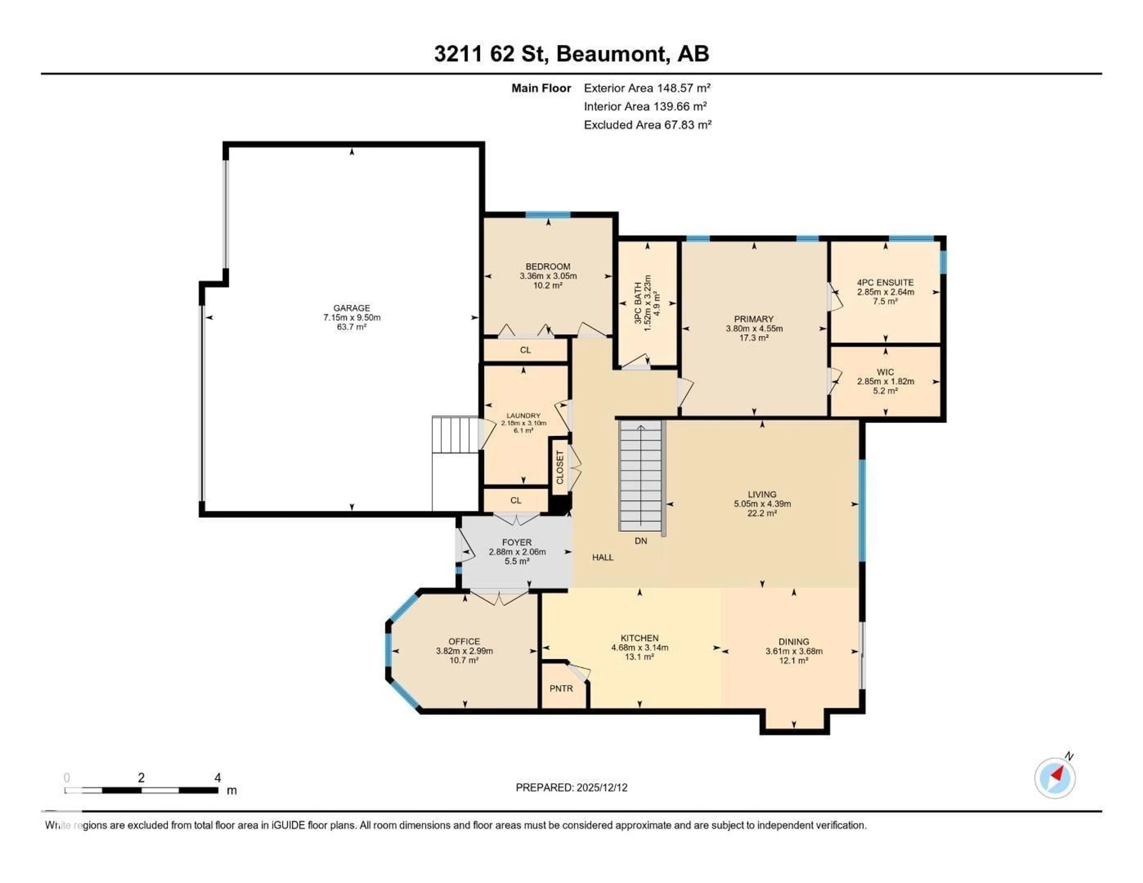 Floor plan for 3211 62, Beaumont Alberta T4X1T6