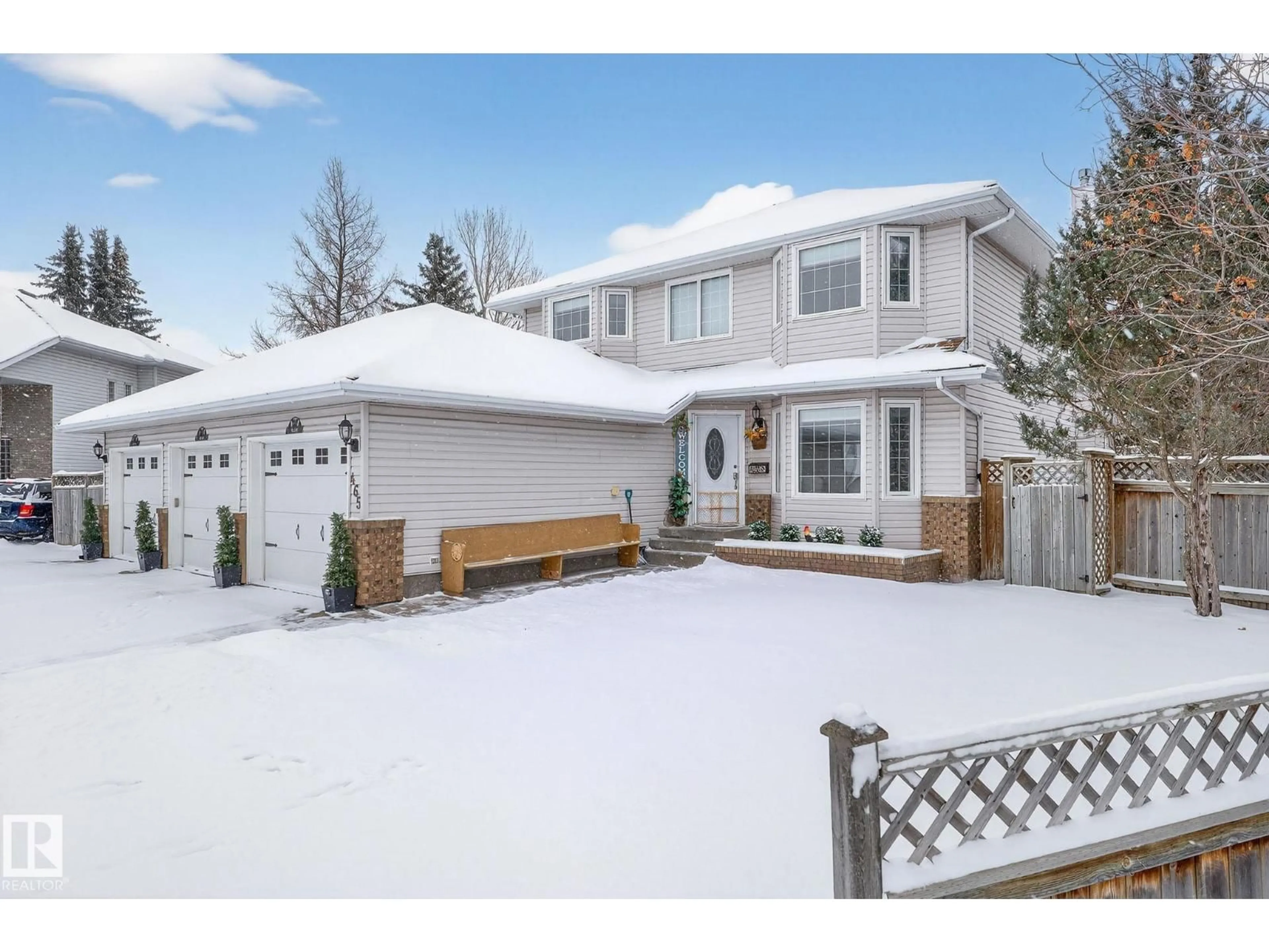 Home with vinyl exterior material, street for 465 RIVERPARK, Fort Saskatchewan Alberta T8L3X3