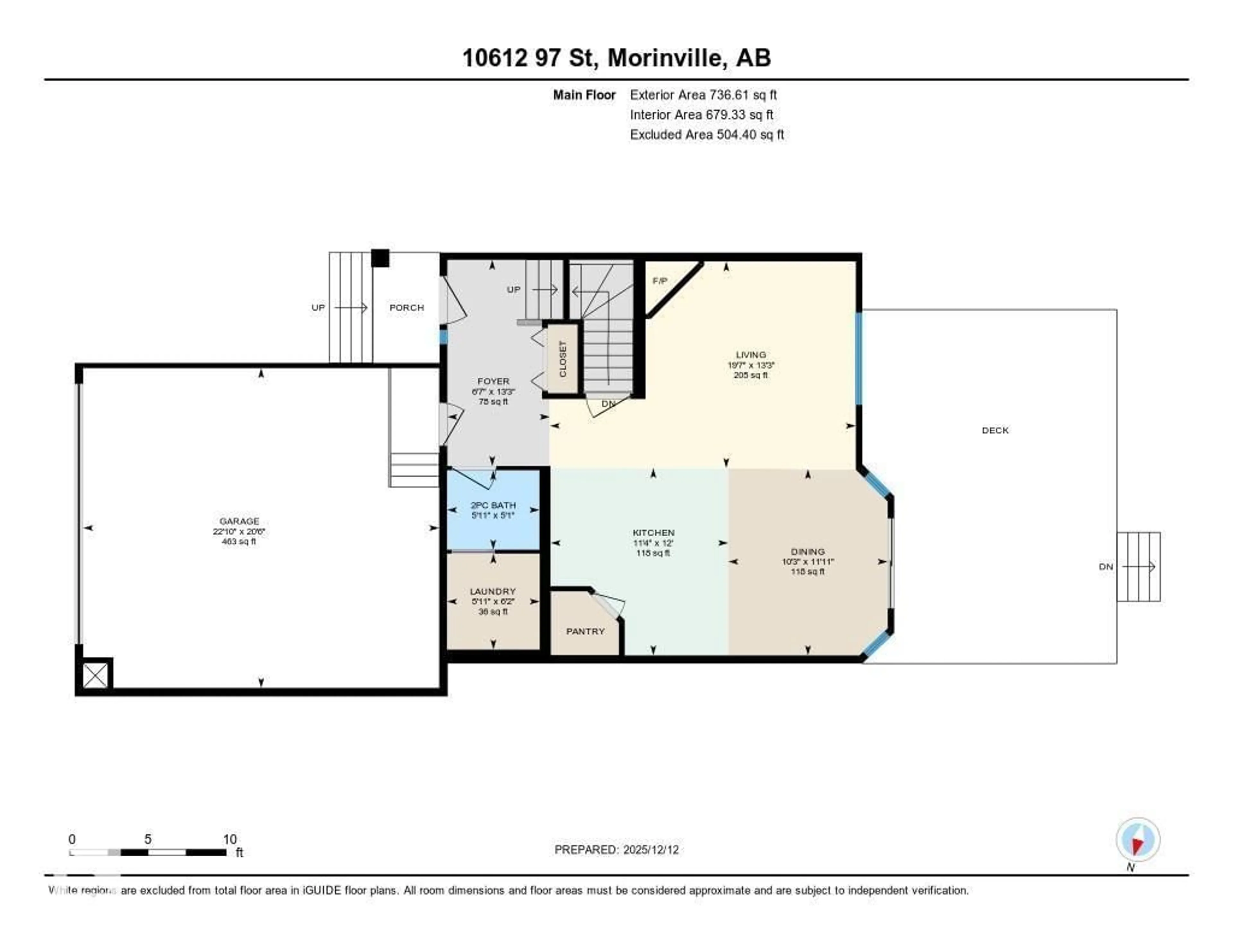 Floor plan for 10612 97 ST, Morinville Alberta T8R0B8