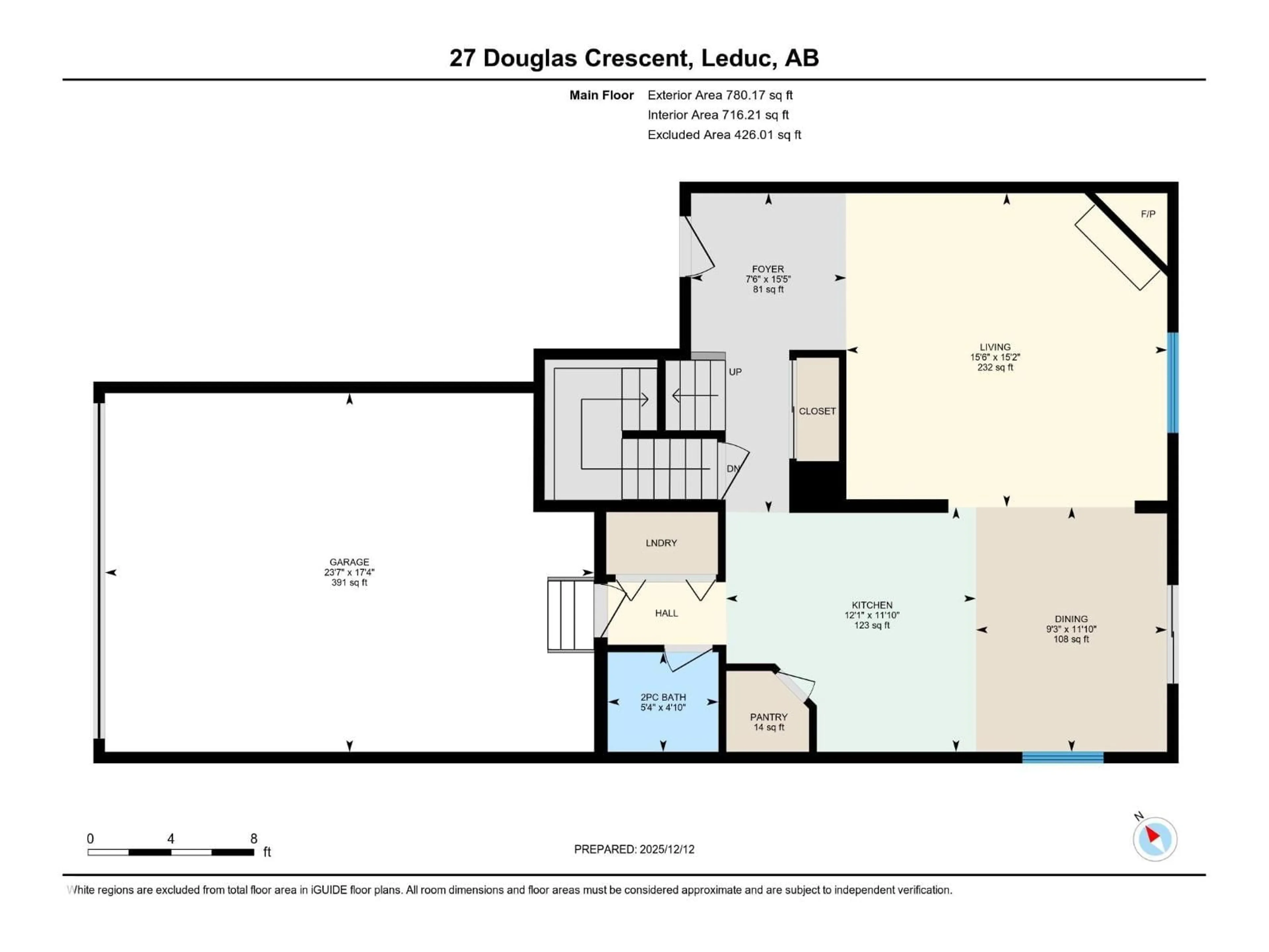 Floor plan for 27 DOUGLAS CR, Leduc Alberta T9E8P4