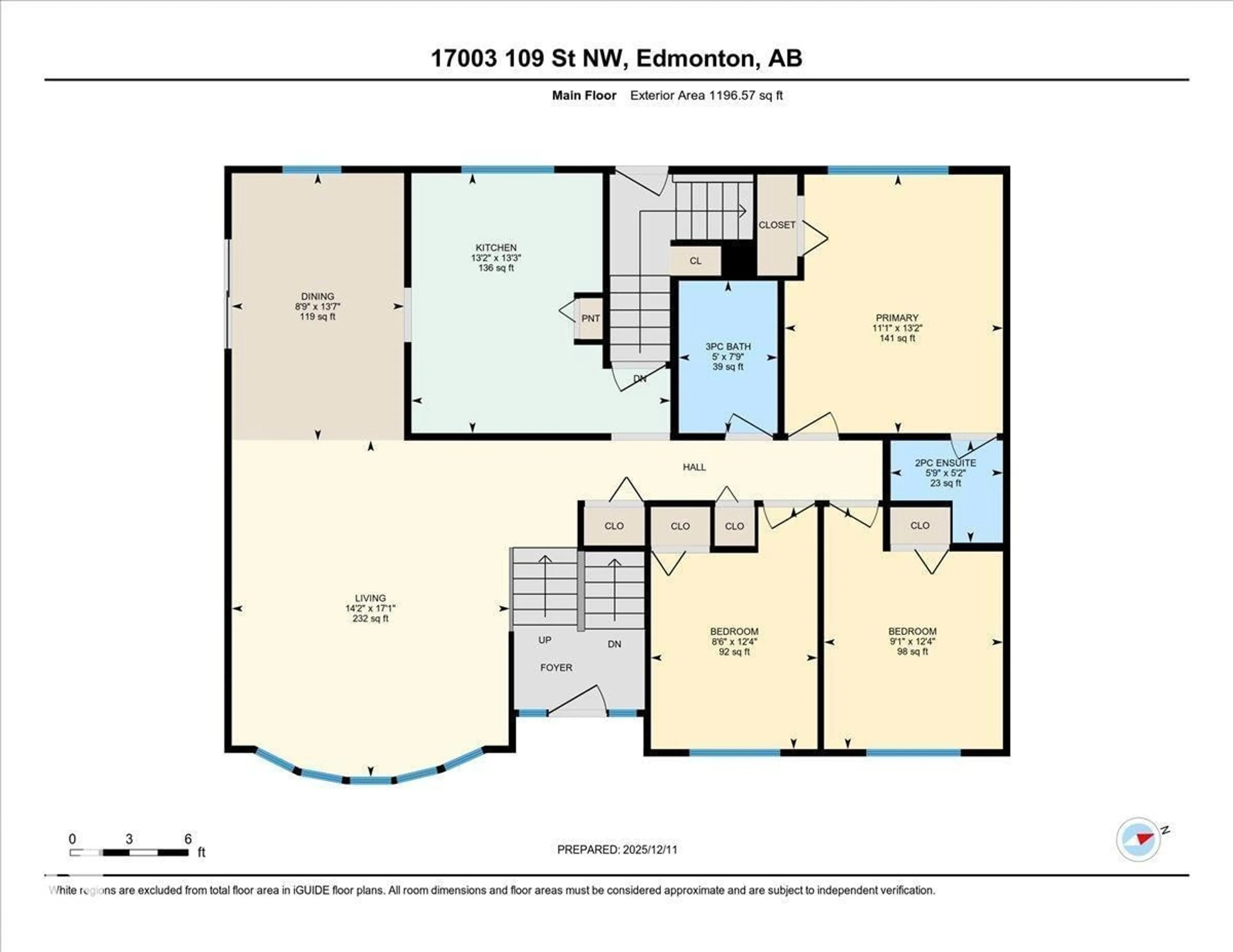Floor plan for NW - 17003 109 ST, Edmonton Alberta T5X3E2