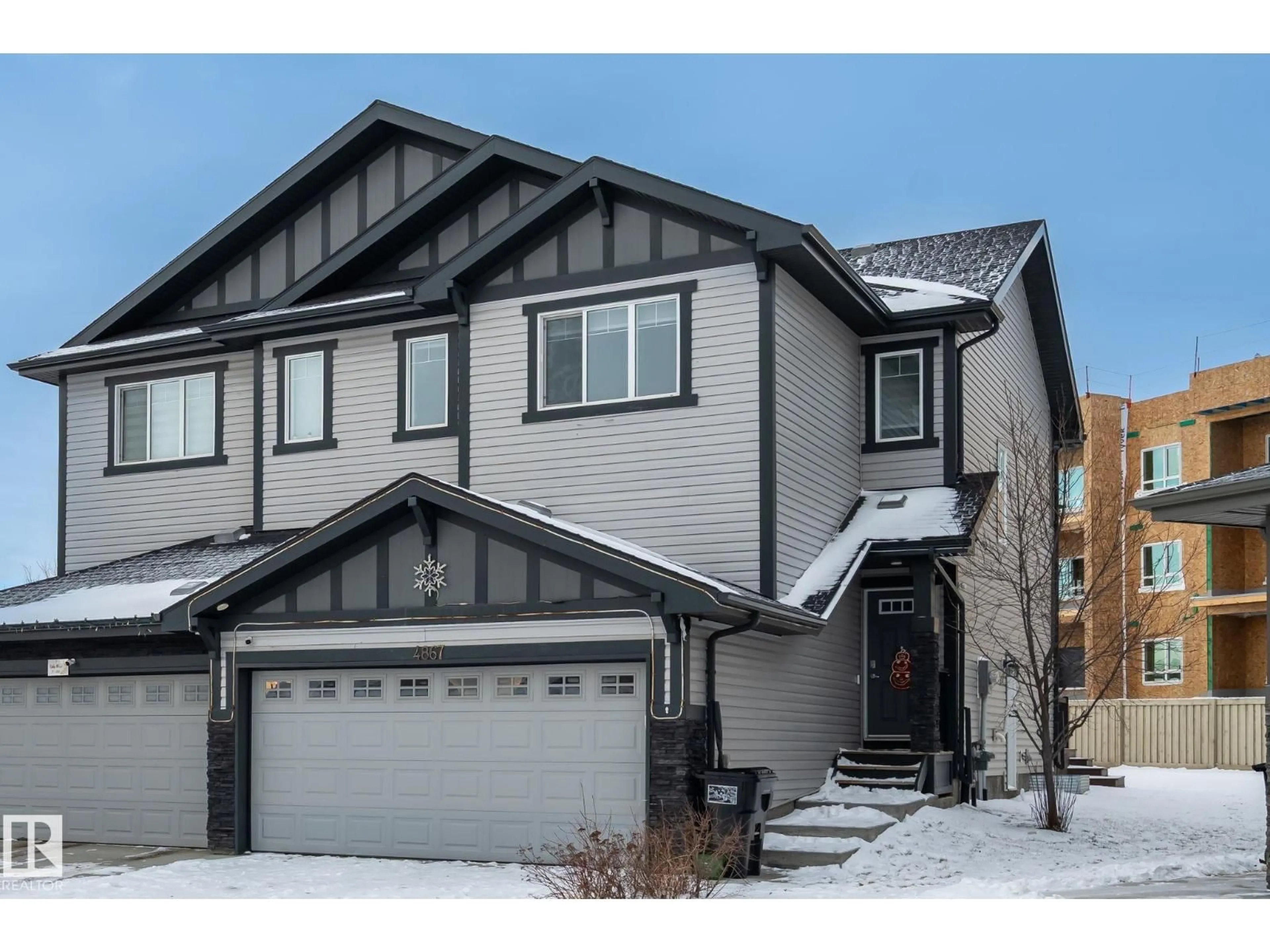 Home with vinyl exterior material, street for 4867 ALWOOD POINT SW, Edmonton Alberta T6W4N1