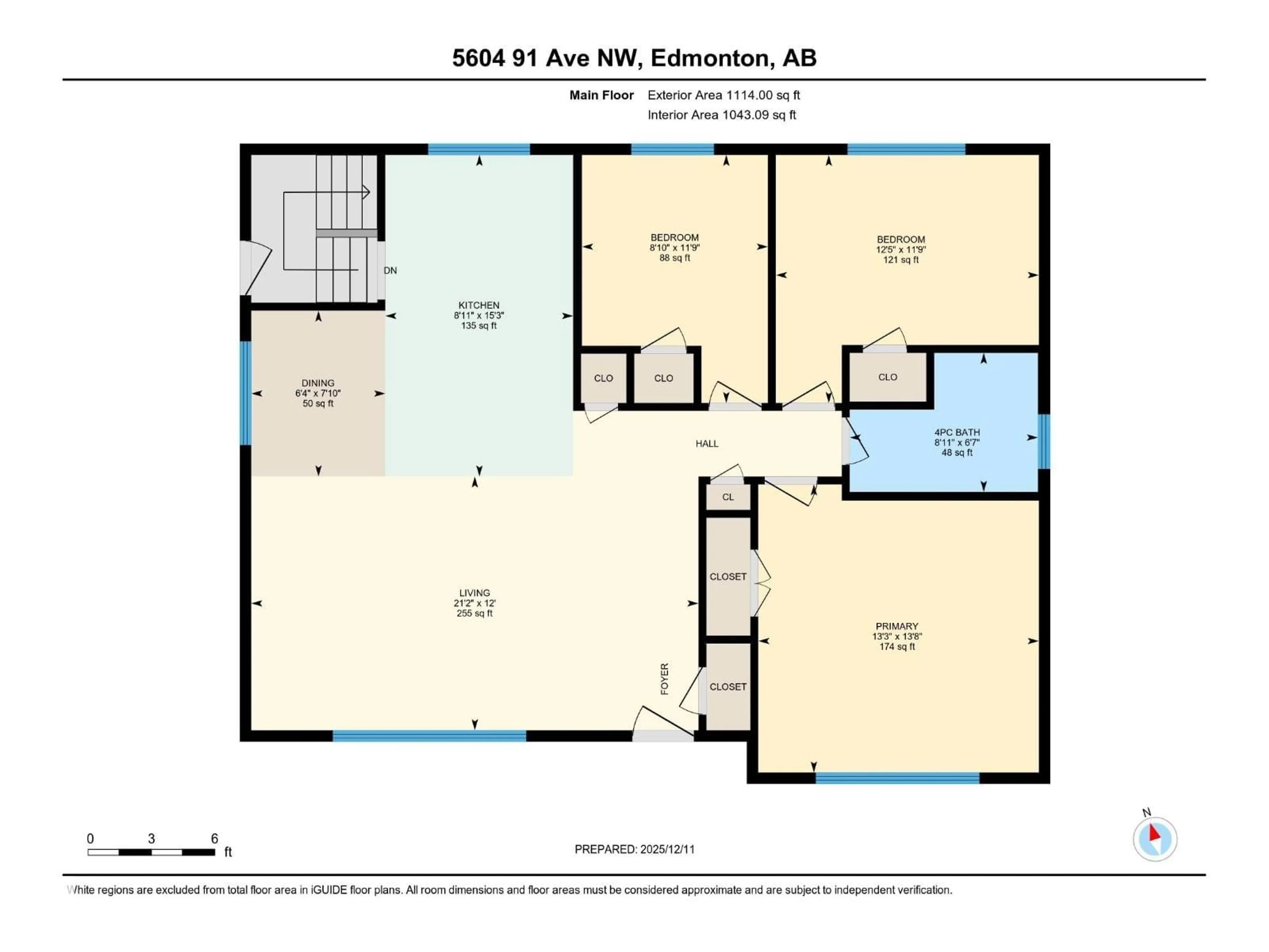 Floor plan for 5604 91 AV, Edmonton Alberta T6B0R2
