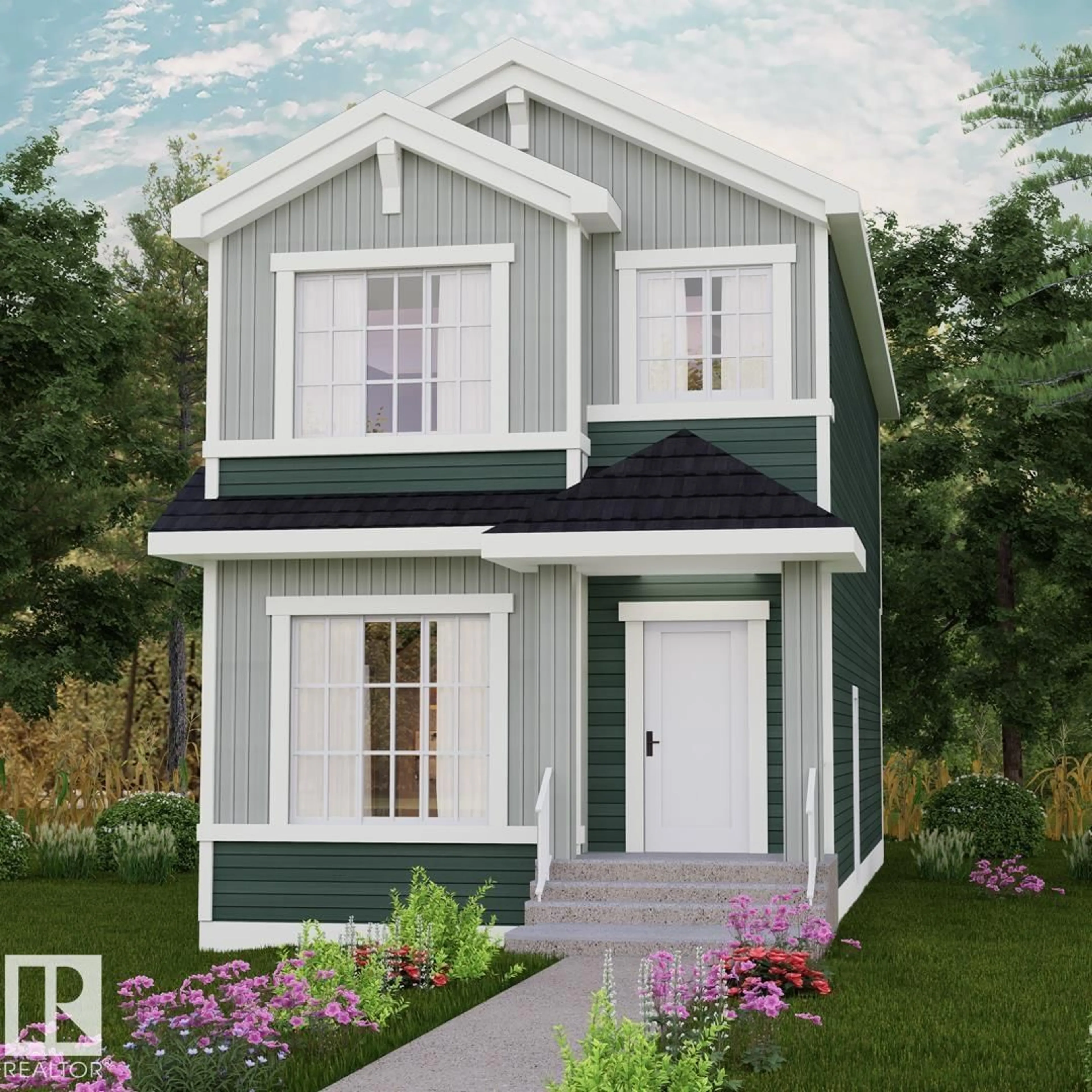 Home with vinyl exterior material, street for NE - 15643 2 ST, Edmonton Alberta T5Y6K8