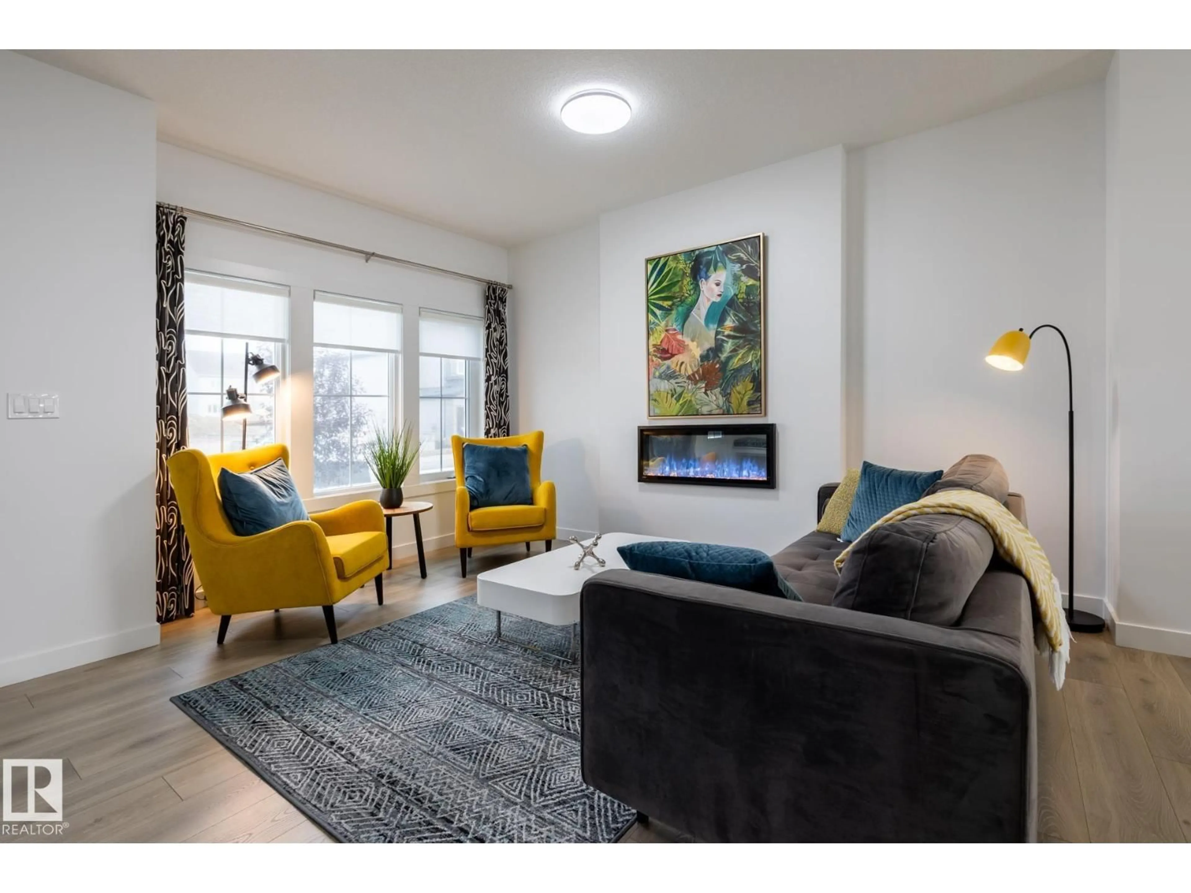 Living room with furniture, unknown for NE - 15643 2 ST, Edmonton Alberta T5Y6K8