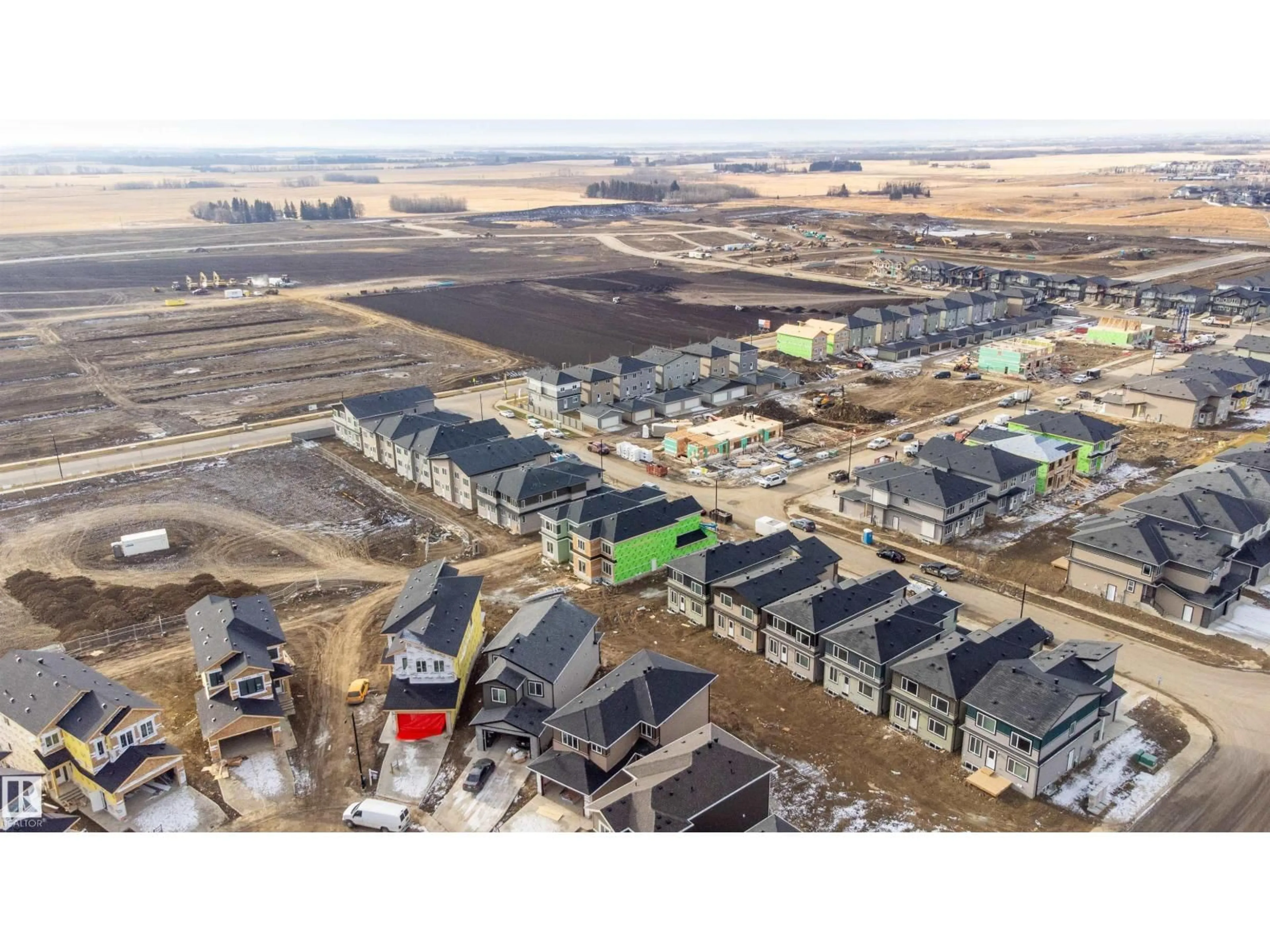 A pic from outside/outdoor area/front of a property/back of a property/a pic from drone, street for 4007 36 ST, Beaumont Alberta T4X3H3