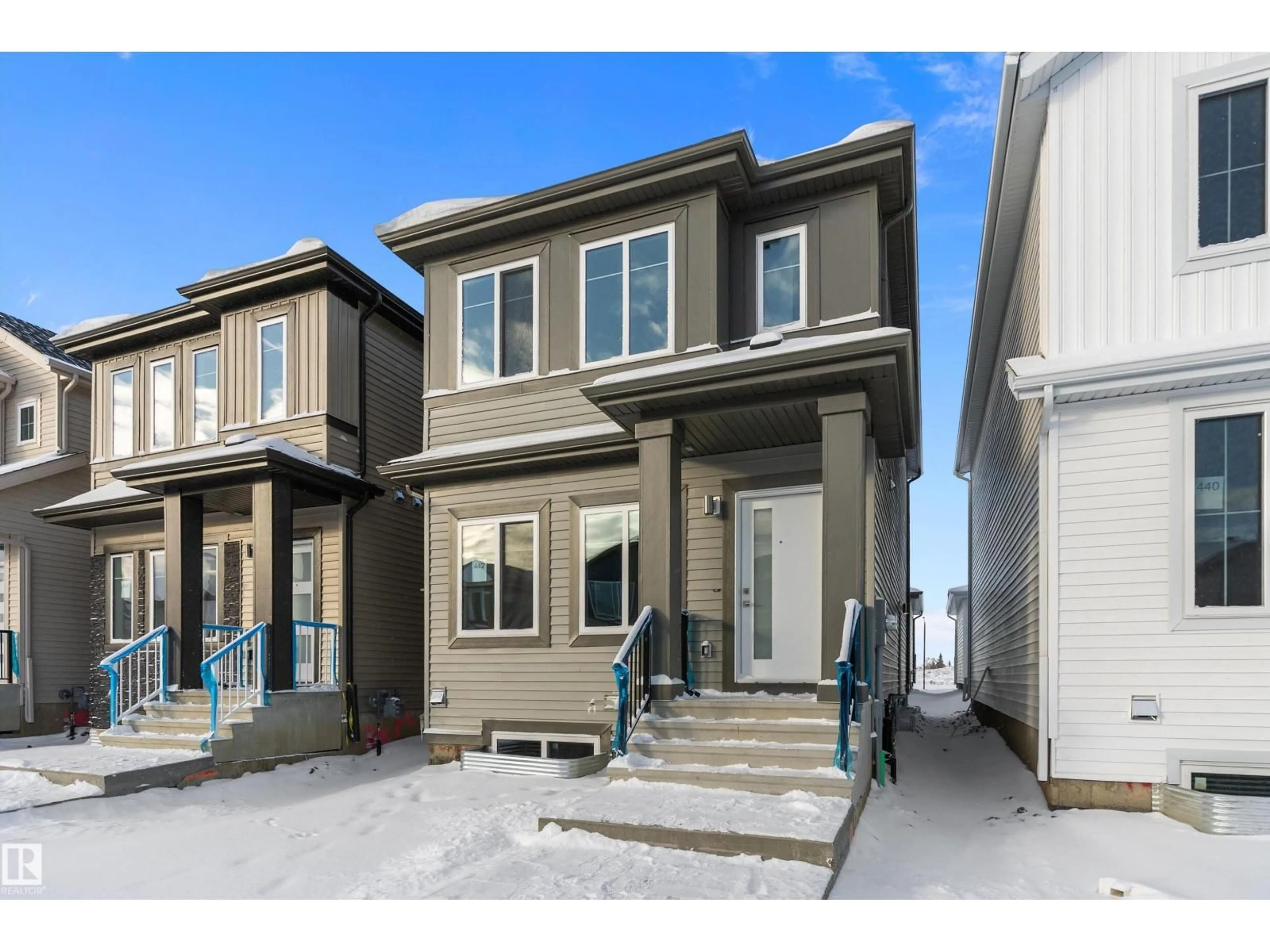Home with vinyl exterior material, street for 442 CRYSTAL CREEK LI, Leduc Alberta T9E0X5