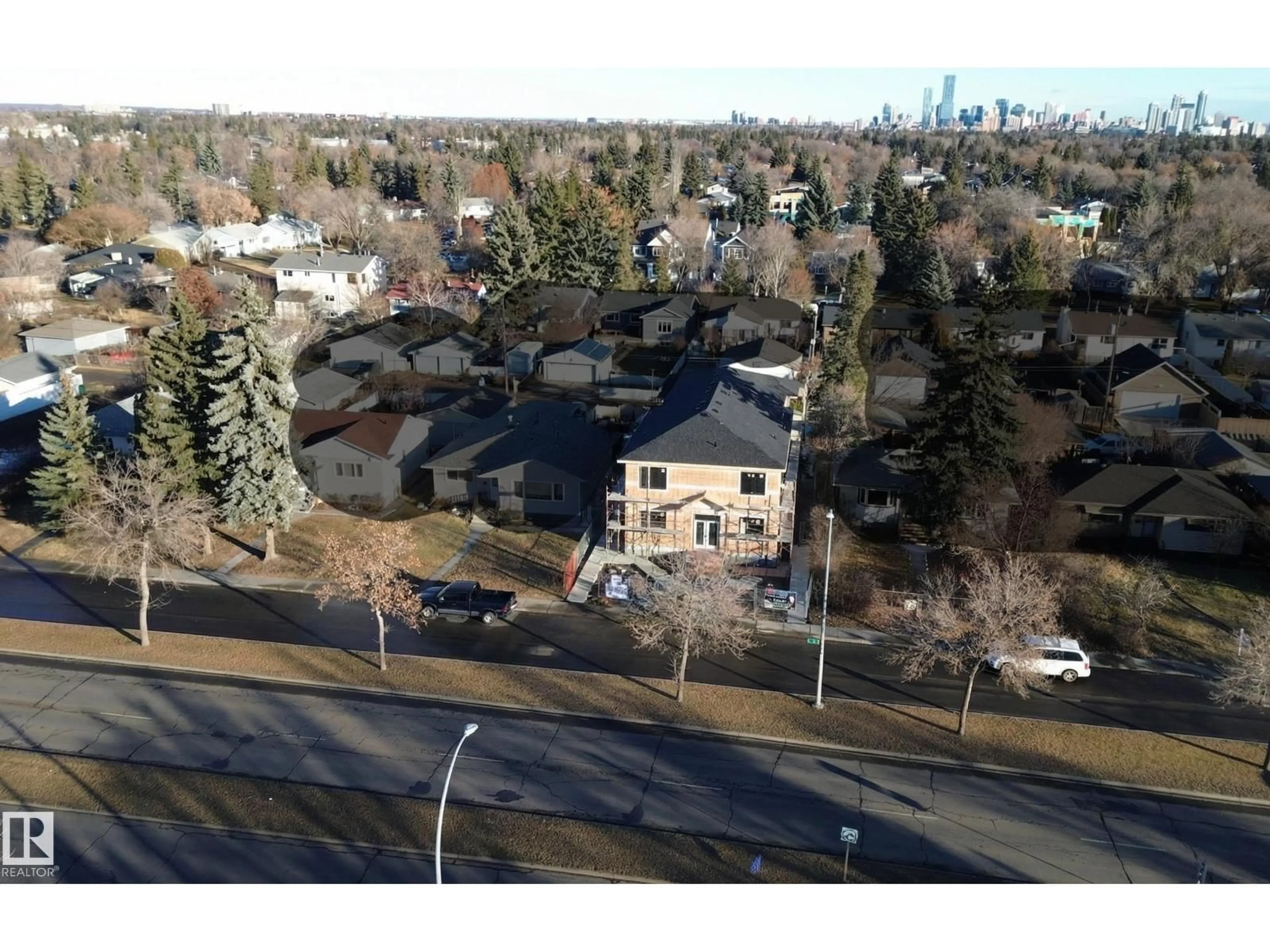A pic from outside/outdoor area/front of a property/back of a property/a pic from drone, unknown for 10627 149 ST, Edmonton Alberta T5P4L9