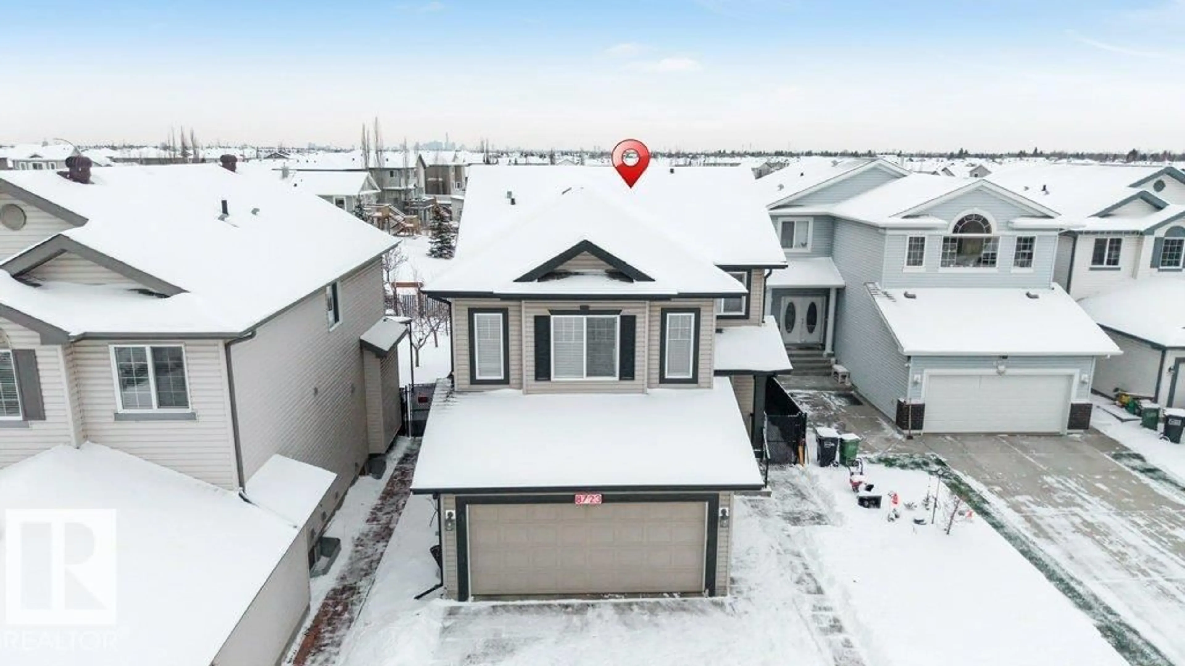 A pic from outside/outdoor area/front of a property/back of a property/a pic from drone, street for 8723 178 AV, Edmonton Alberta T5Z0B8