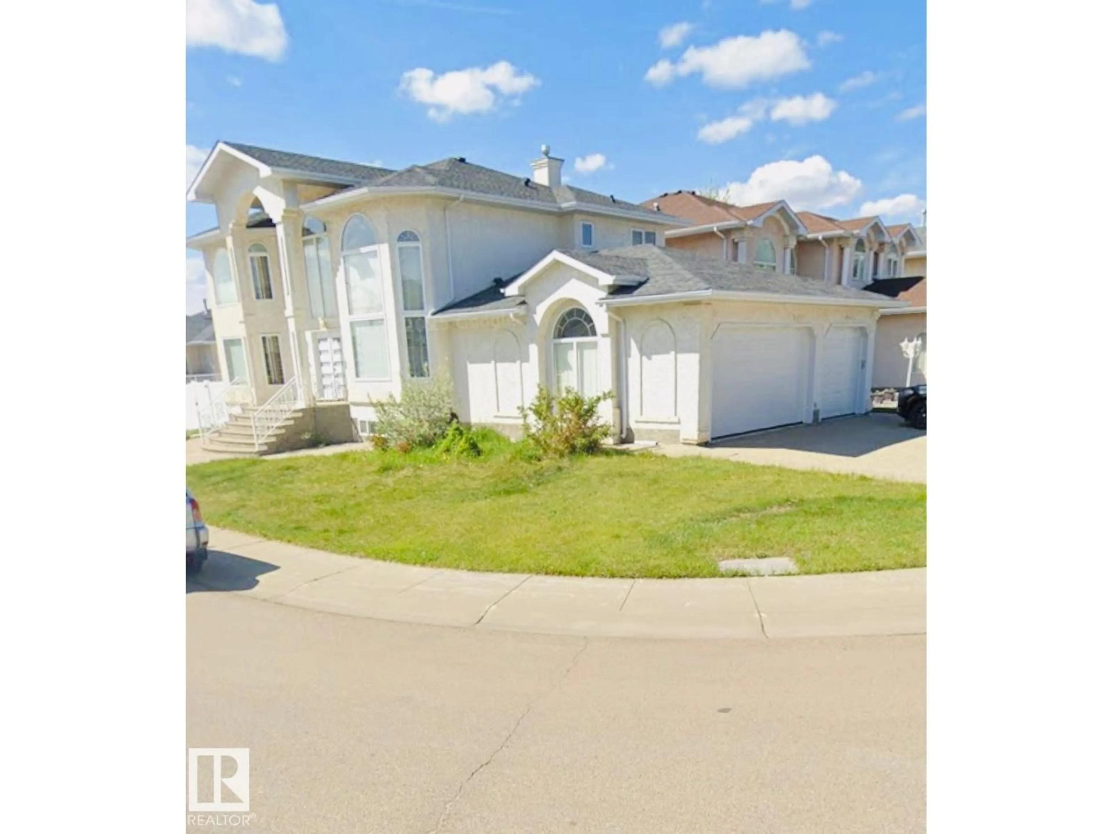 A pic from outside/outdoor area/front of a property/back of a property/a pic from drone, street for 8616 159A AV, Edmonton Alberta T5Z3E8