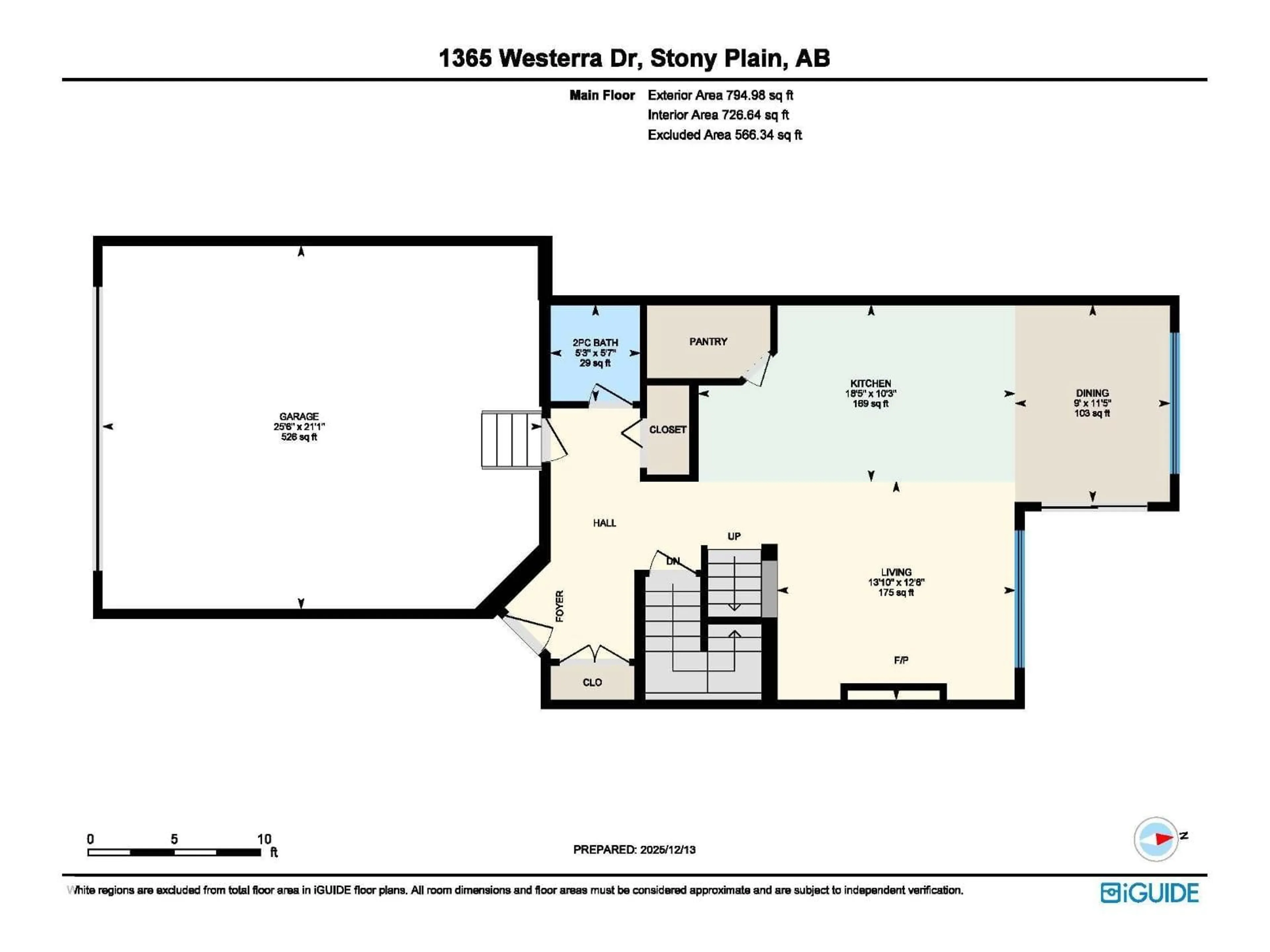 Floor plan for 1365 WESTERRA DR, Stony Plain Alberta T7Z0K7