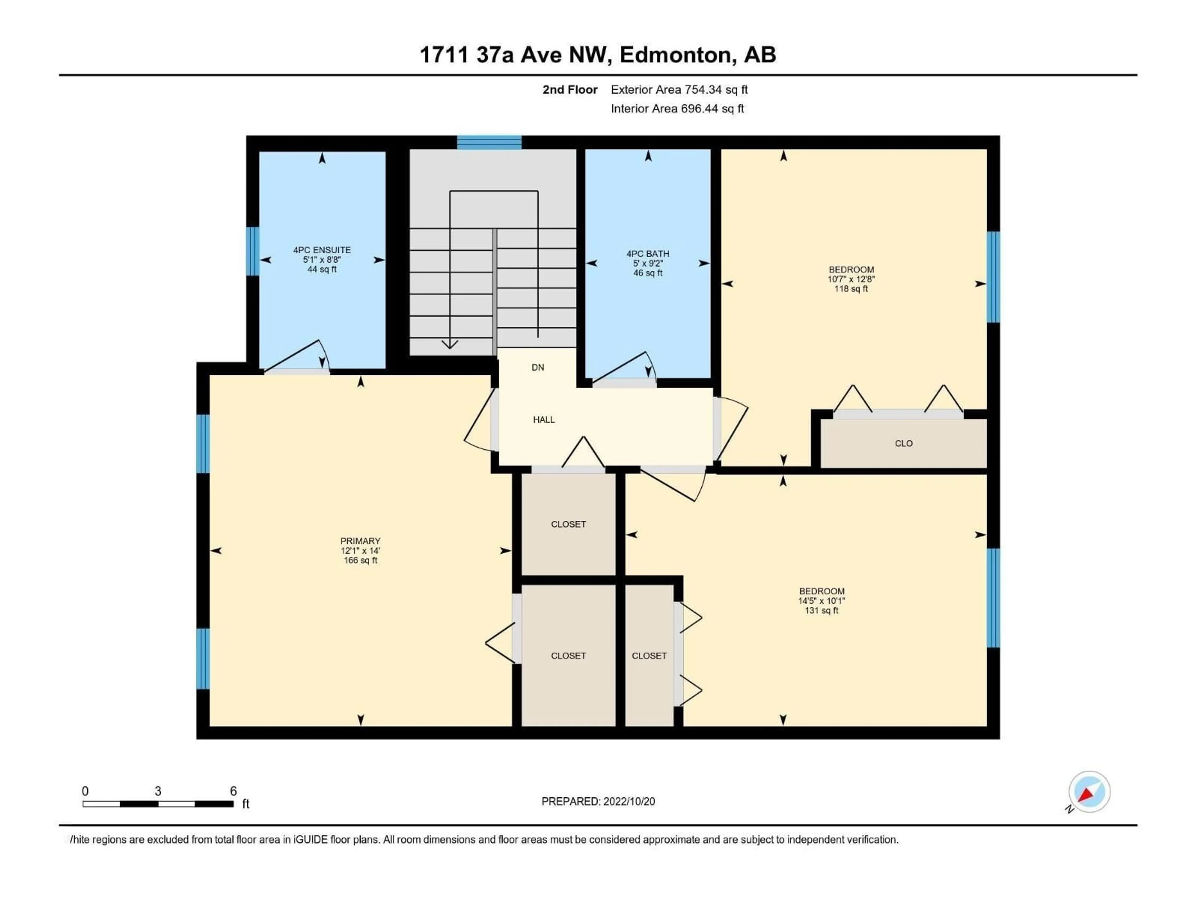 Floor plan for 1711 37A AV, Edmonton Alberta T6T1X9