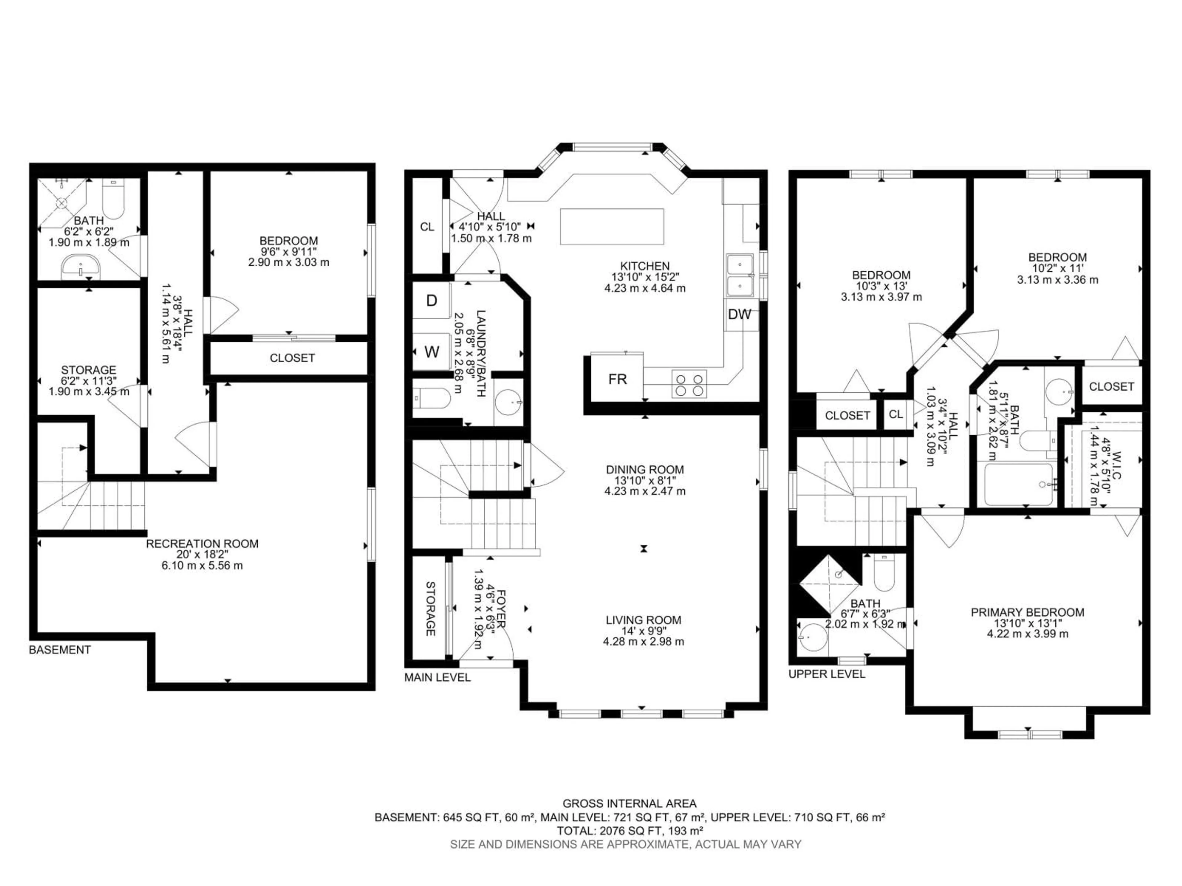 Floor plan for 1873 TOWNE CENTRE BV, Edmonton Alberta T6R3J6