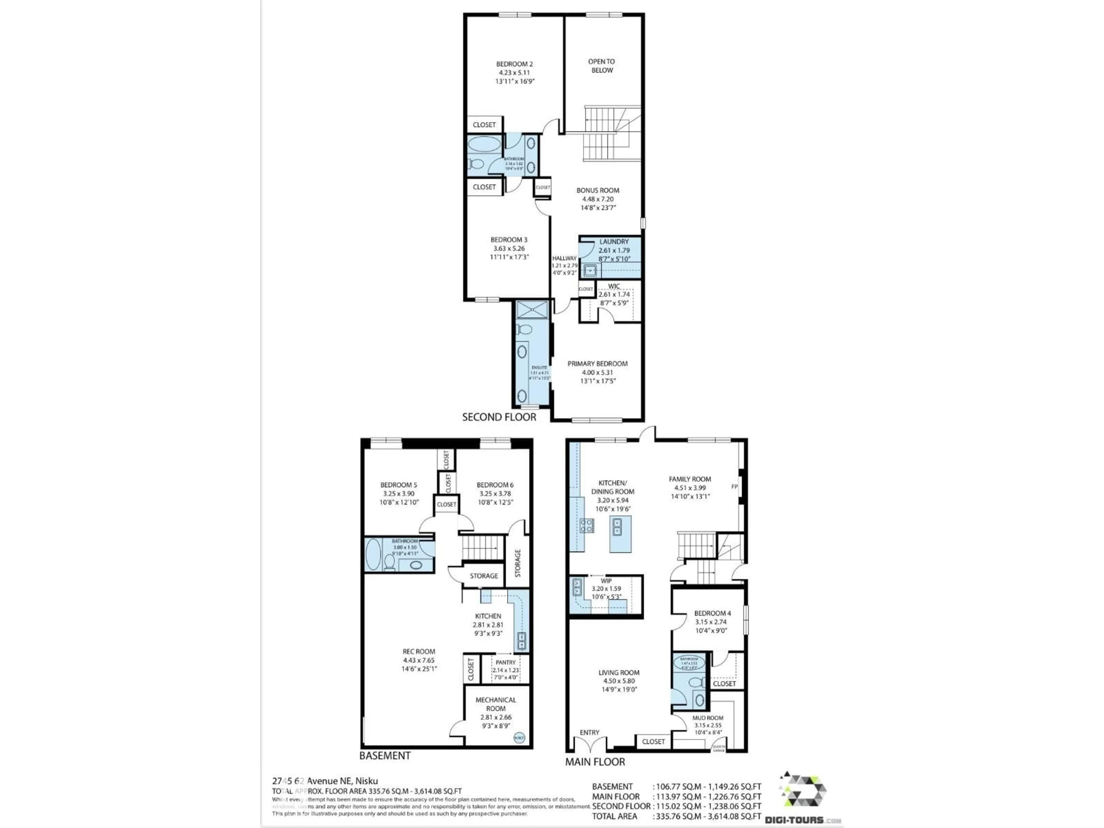 Floor plan for 2745 62 AV, Rural Leduc County Alberta T4X3A5