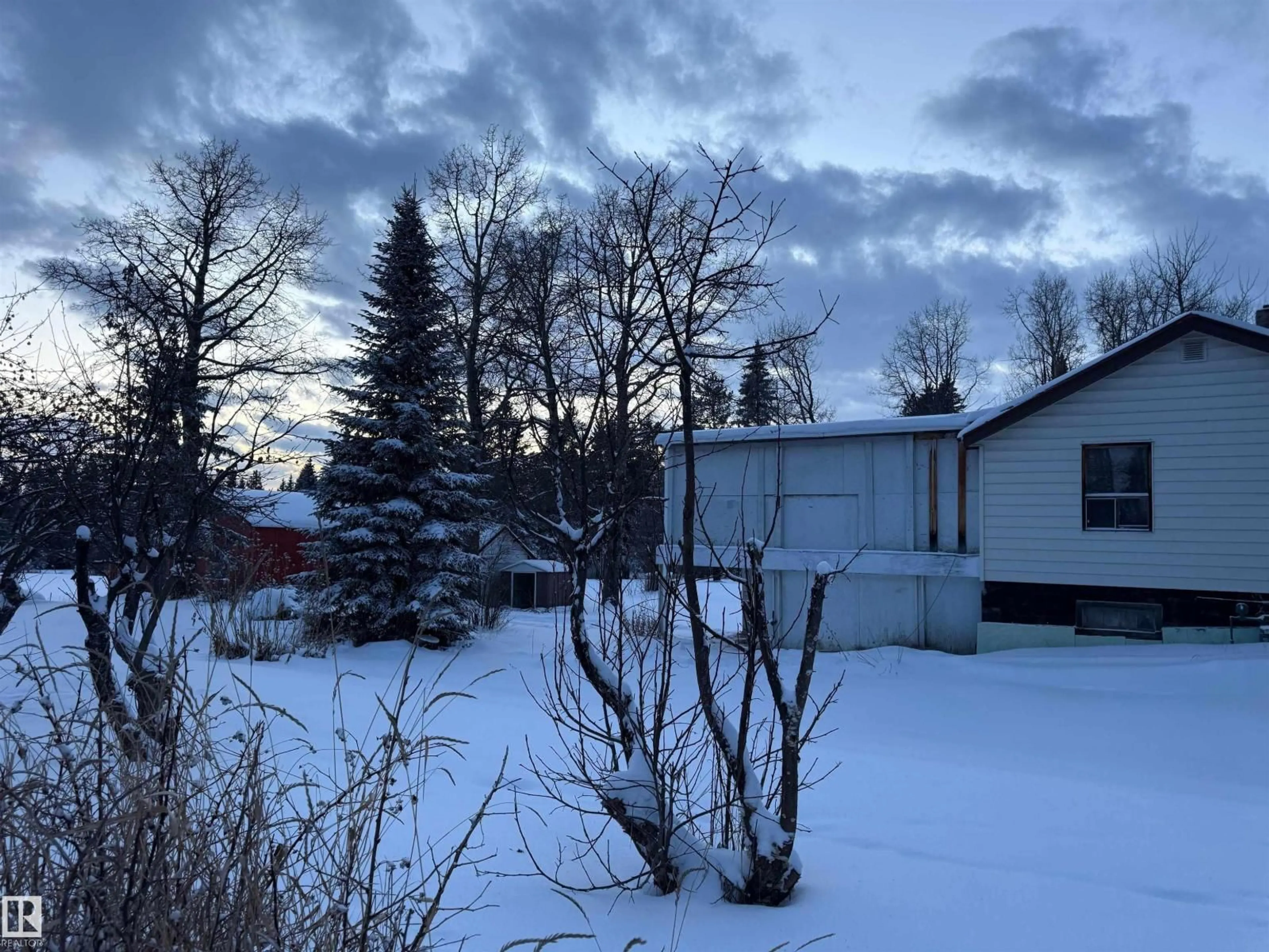 A pic from outside/outdoor area/front of a property/back of a property/a pic from drone, mountain view for 301 4 AV, Winfield Alberta T0C2X0