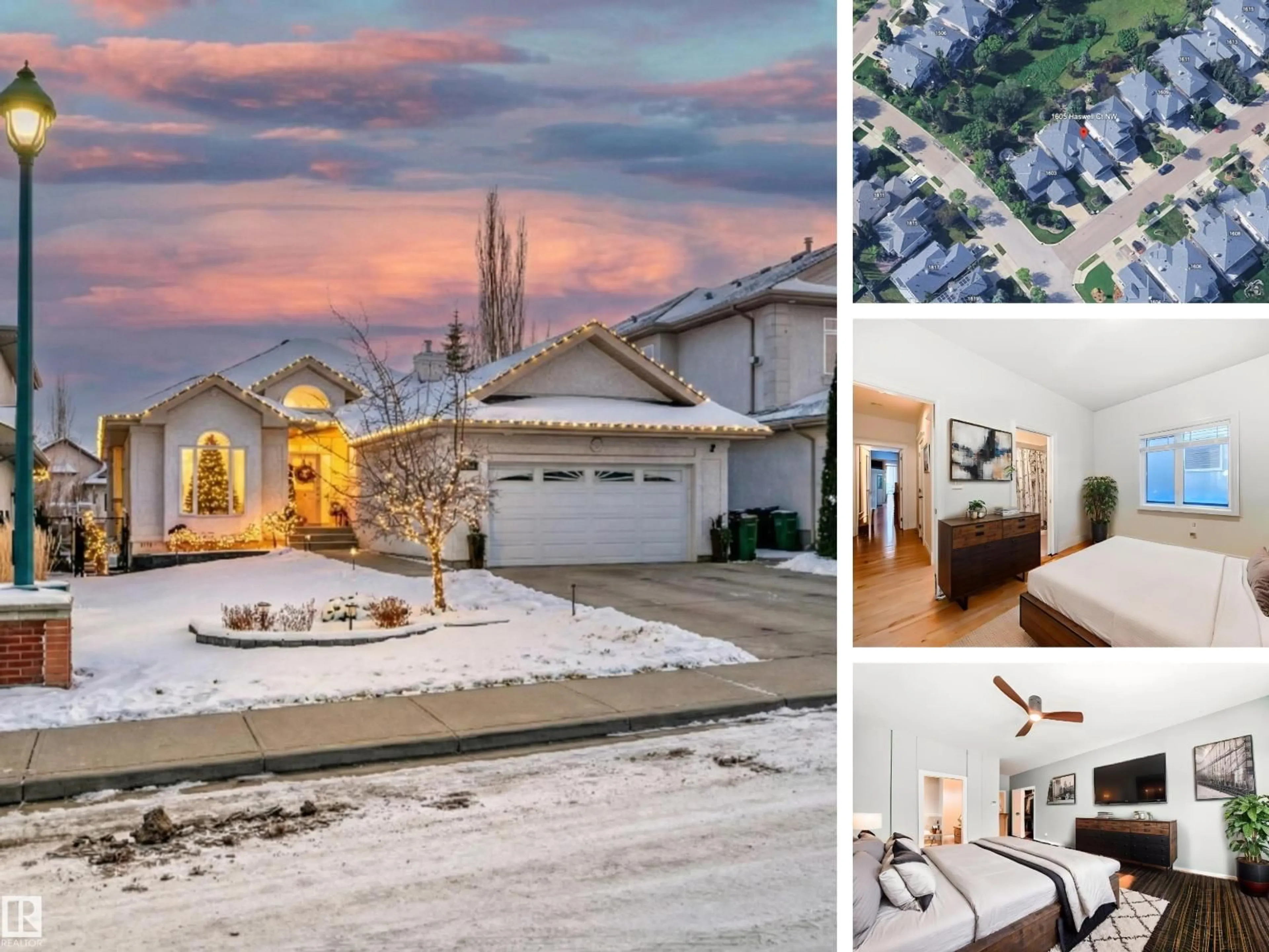 A pic from outside/outdoor area/front of a property/back of a property/a pic from drone, street for NW - 1605 HASWELL CO, Edmonton Alberta T6R3C2