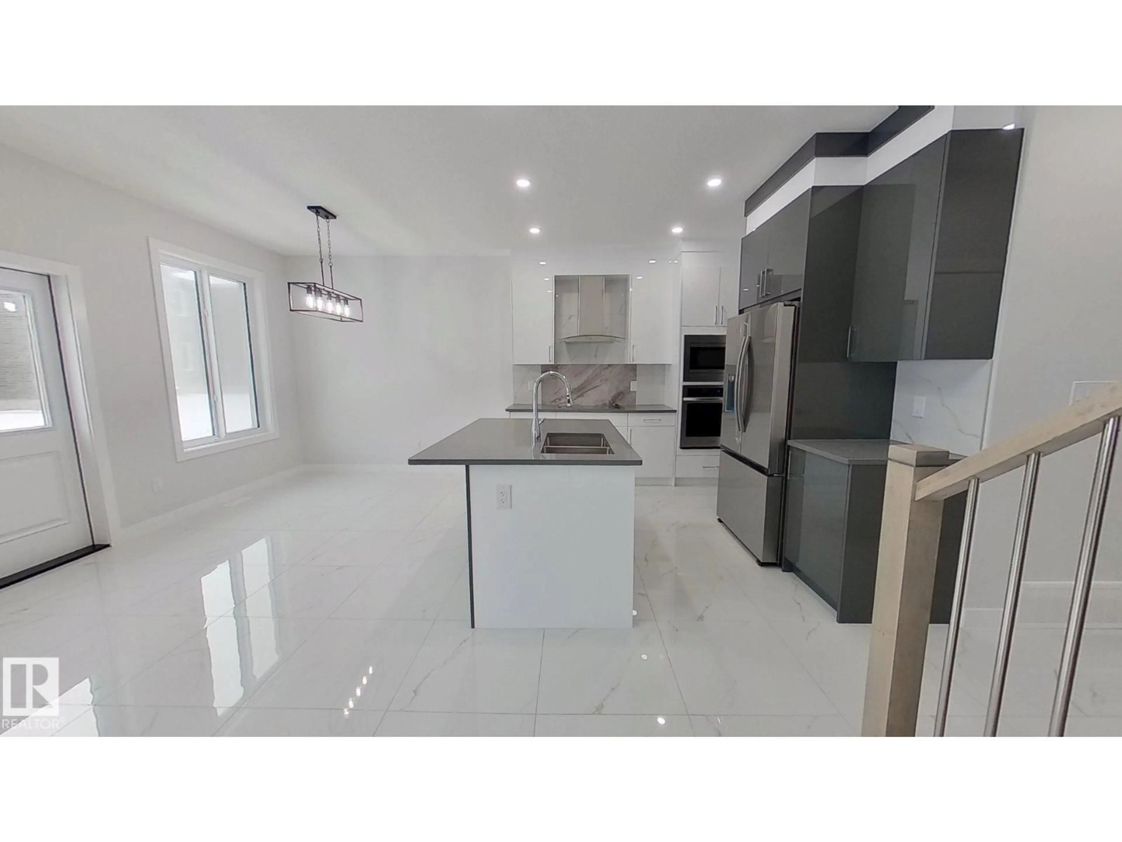 Open concept kitchen, ceramic/tile floor for 3524 41 AV, Beaumont Alberta T4X3H3