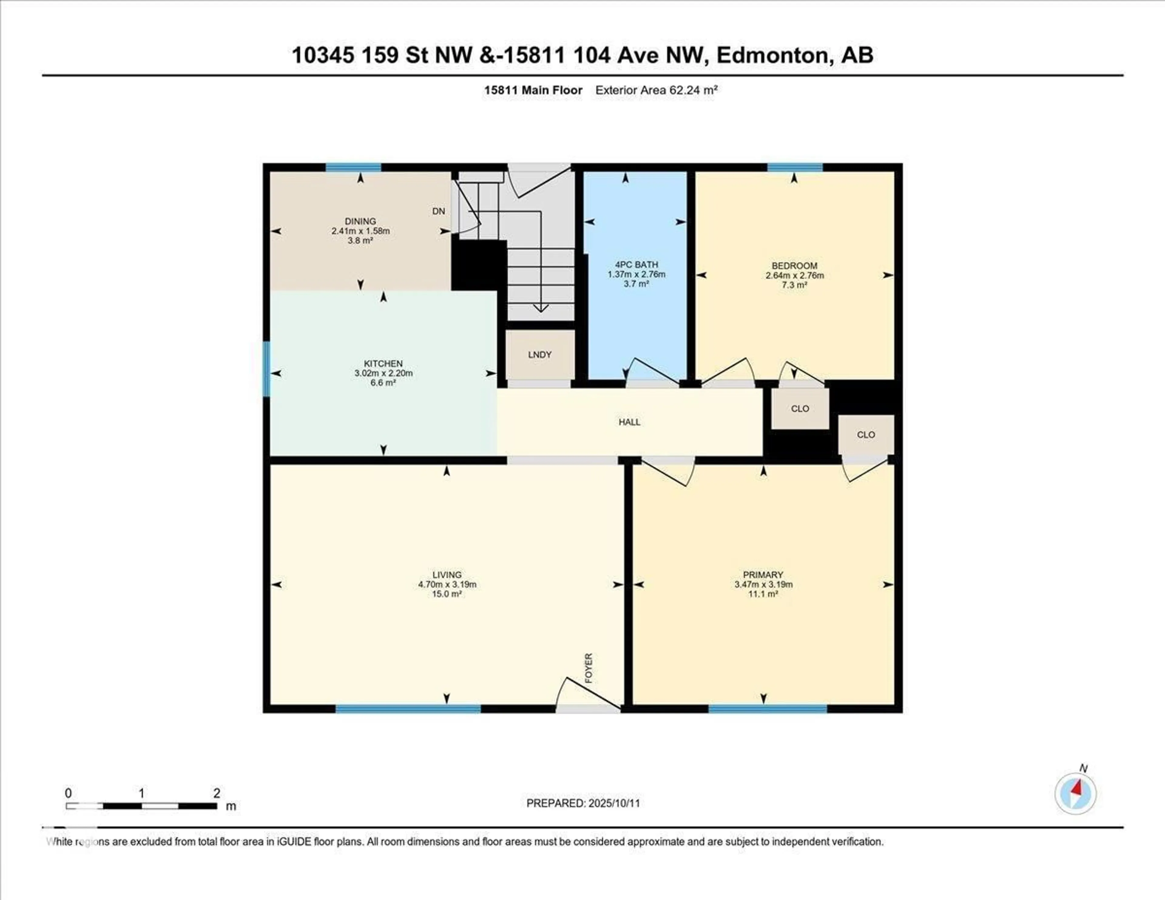 Floor plan for 10345 159 ST, Edmonton Alberta T5P3A5