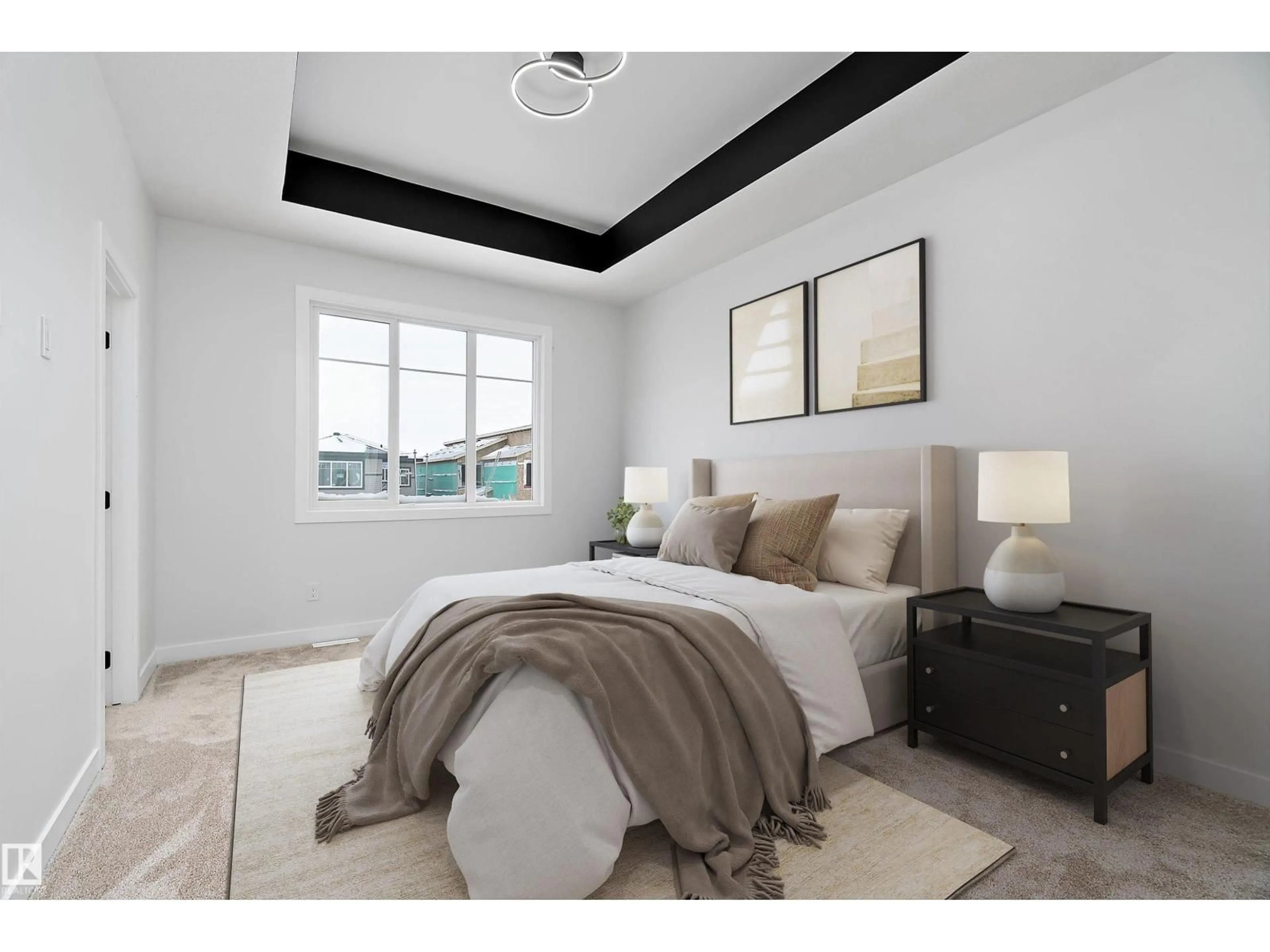 Bedroom with bed, unknown for 438 CRYSTAL CREEK LI, Leduc Alberta T9E0X5