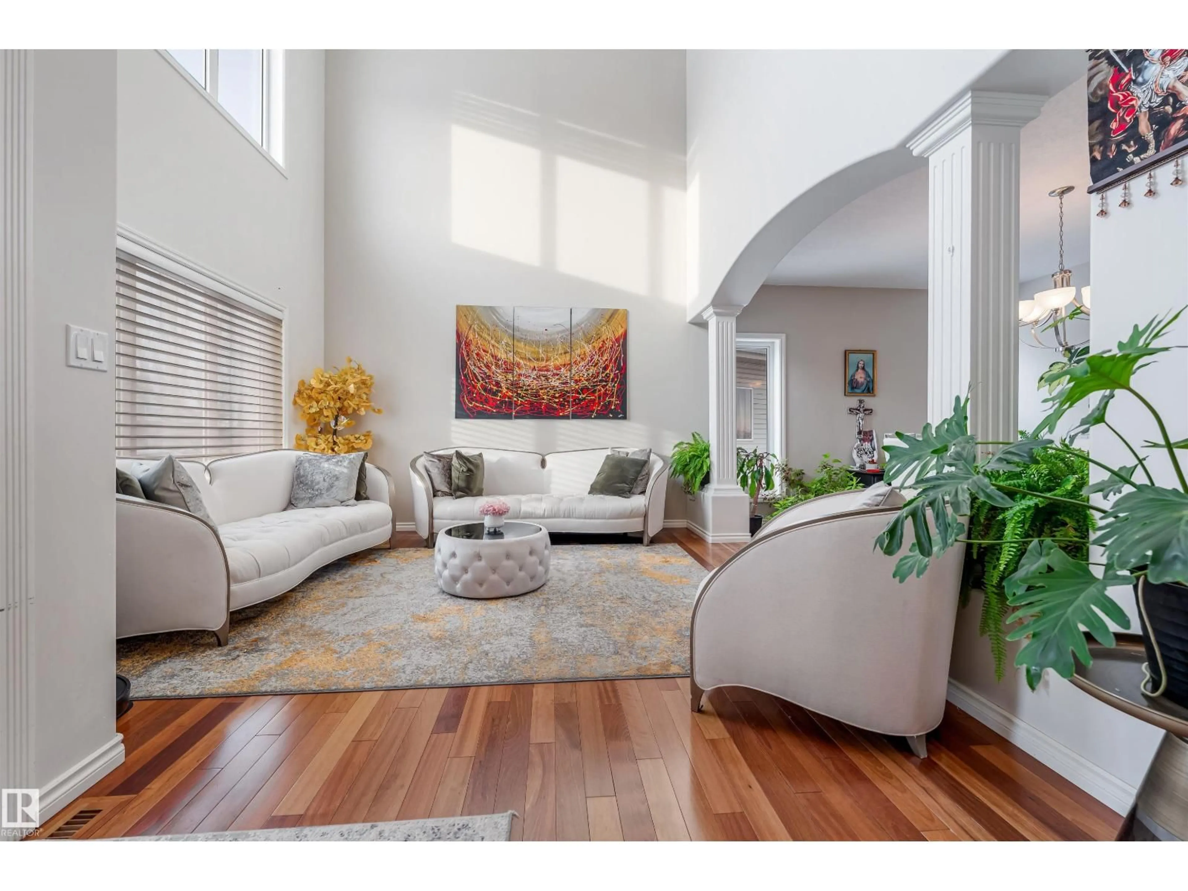 Living room with furniture, unknown for NW - 20524 58 AV, Edmonton Alberta T6M2Z5