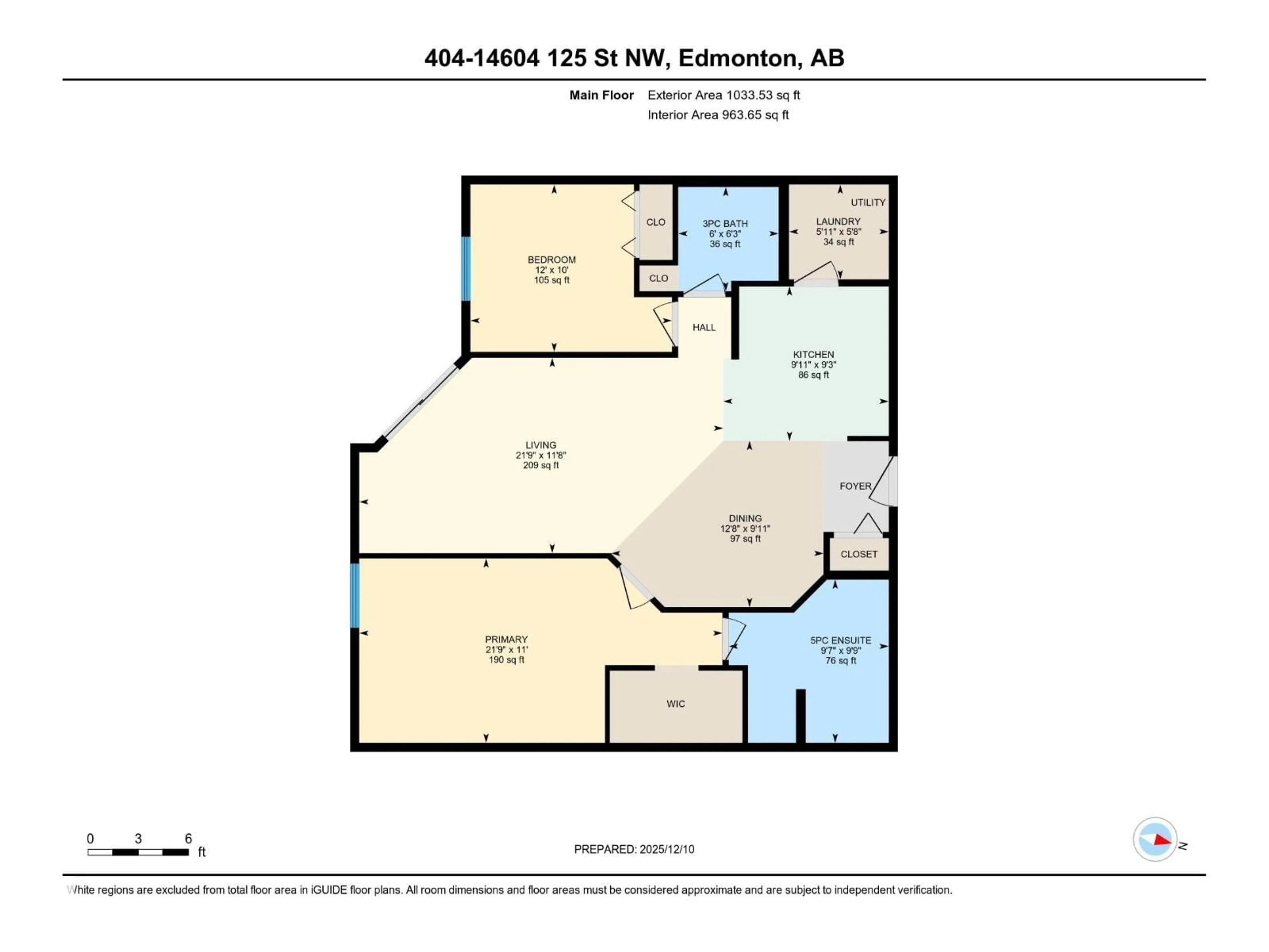 Floor plan for #402 - 14604 125 ST, Edmonton Alberta T5X0B4